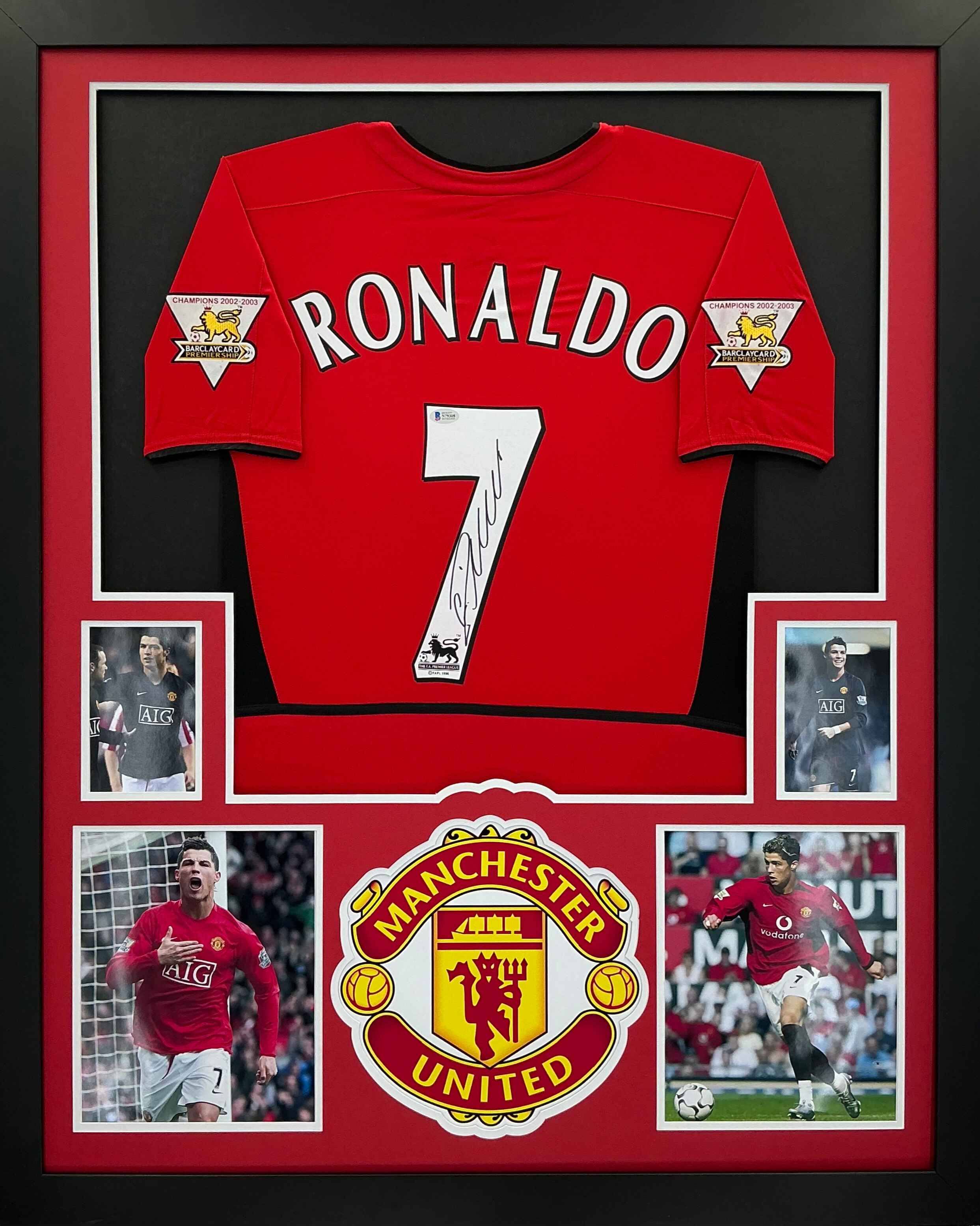 Manchester United Cristiano Ronaldo Signed Jersey Framed