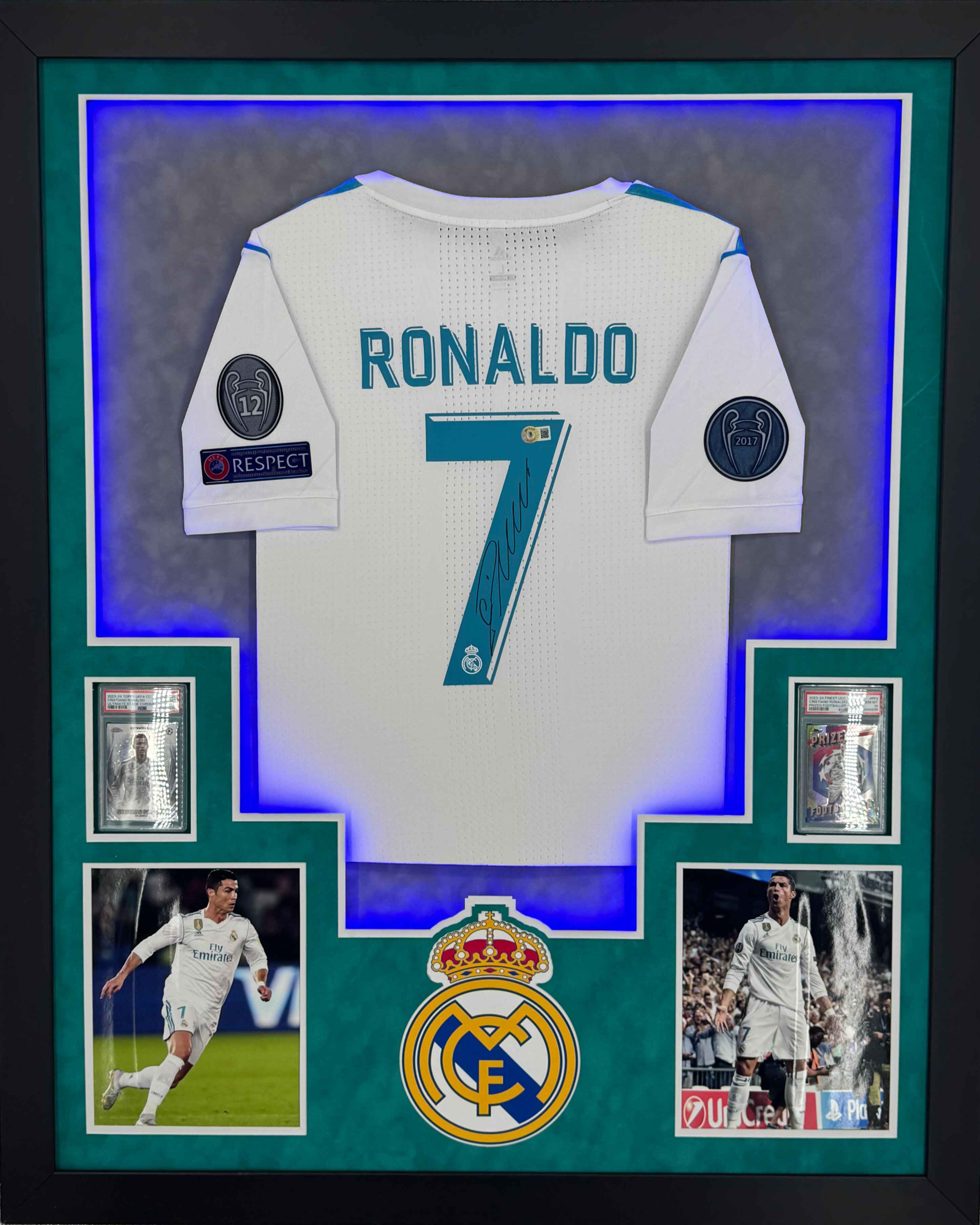 Real Madrid Cristiano Ronaldo Signed Jersey Framed