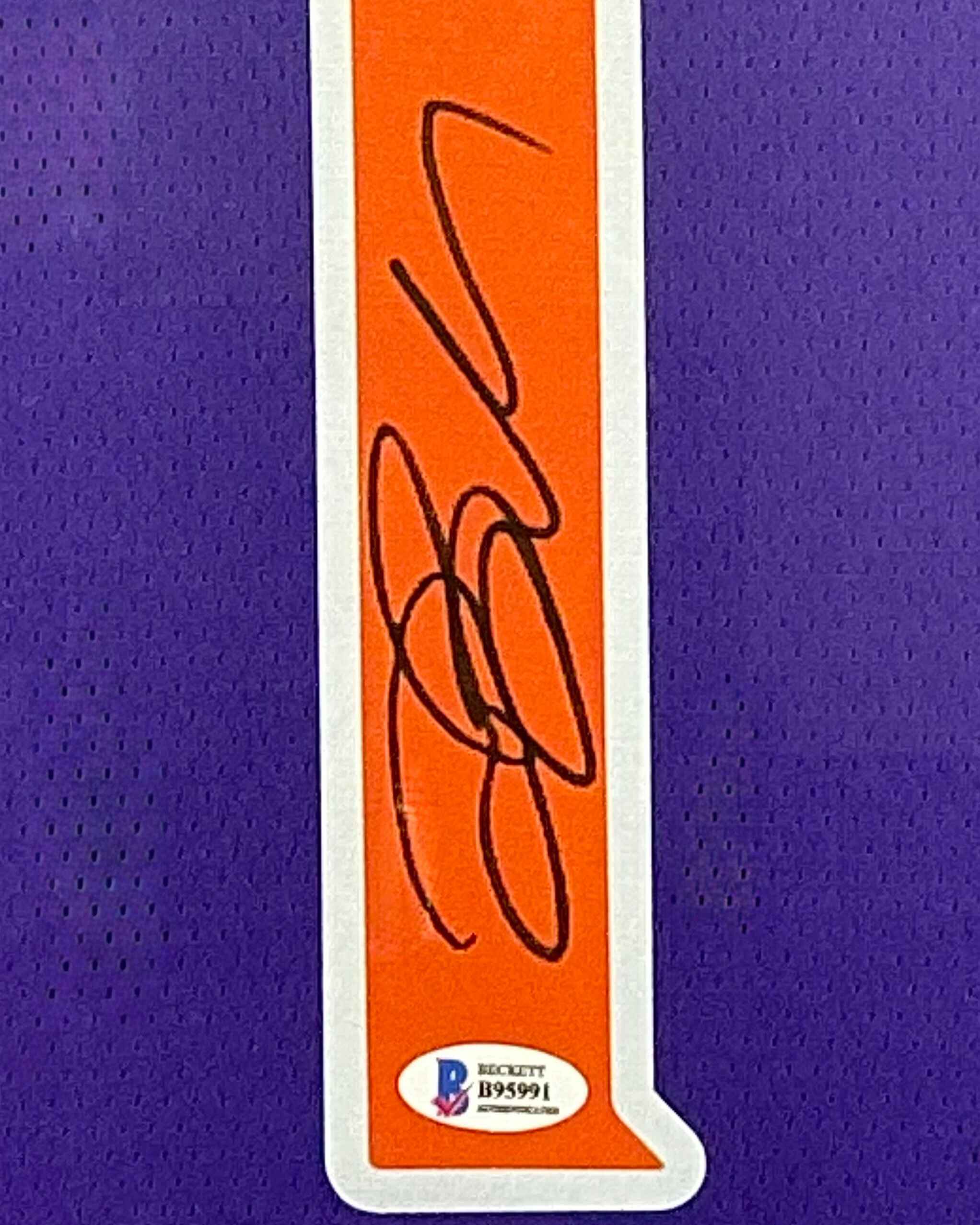 Phoenix Suns Devin Booker Signed Jersey Framed