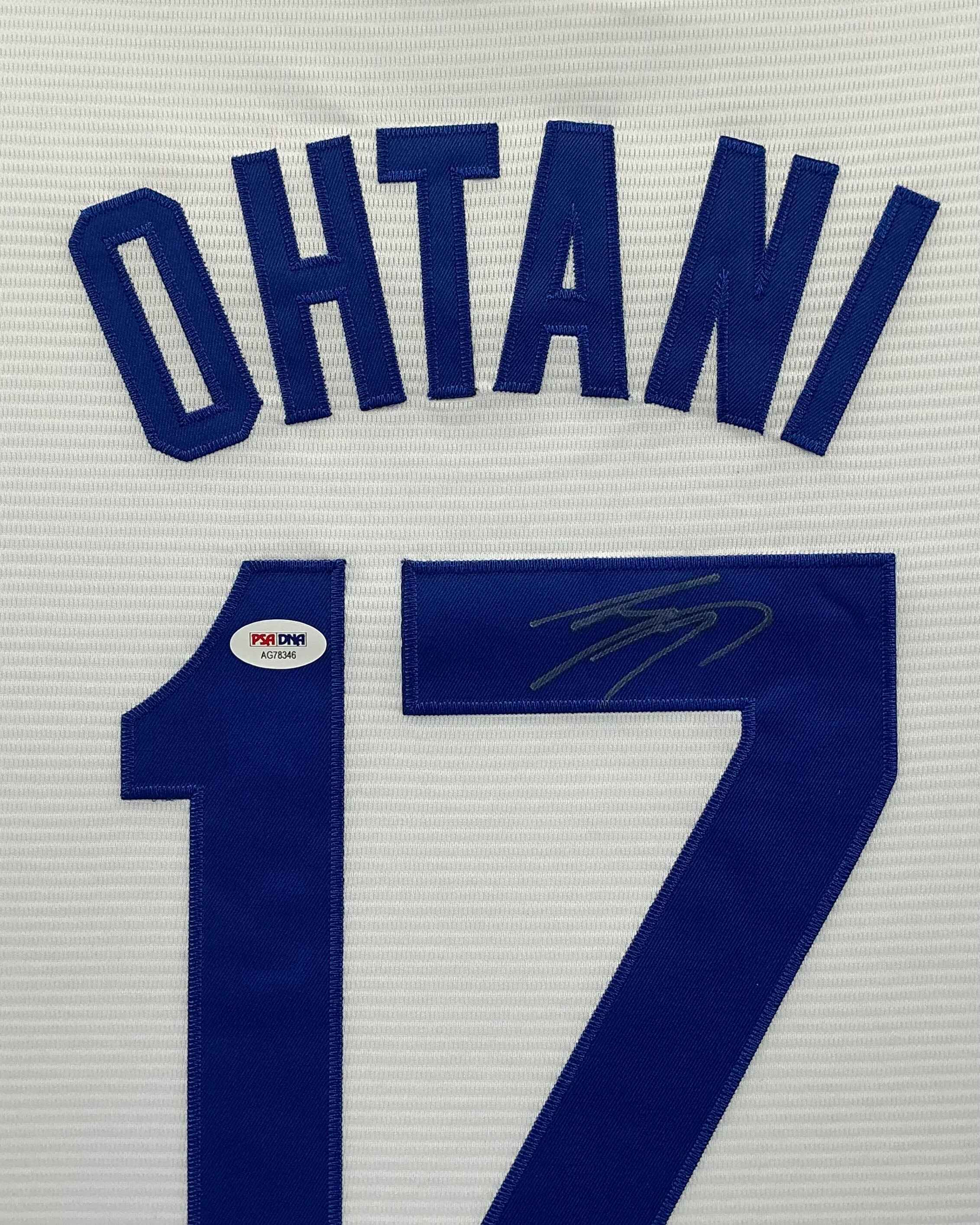 Los Angeles Dodgers Shohei Ohtani Signed Jersey Framed