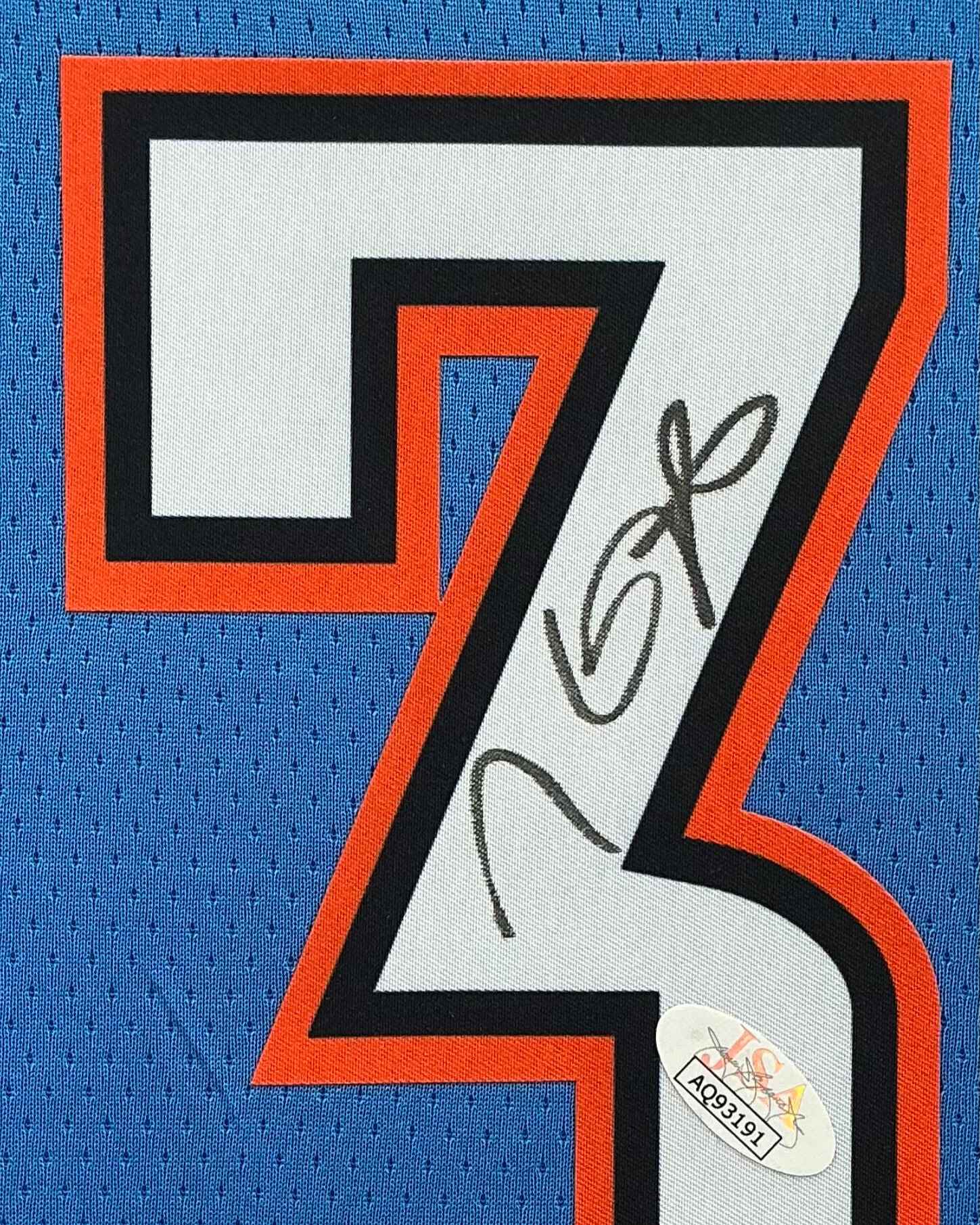 Oklahoma City Thunder Kevin Durant Signed Jersey Framed