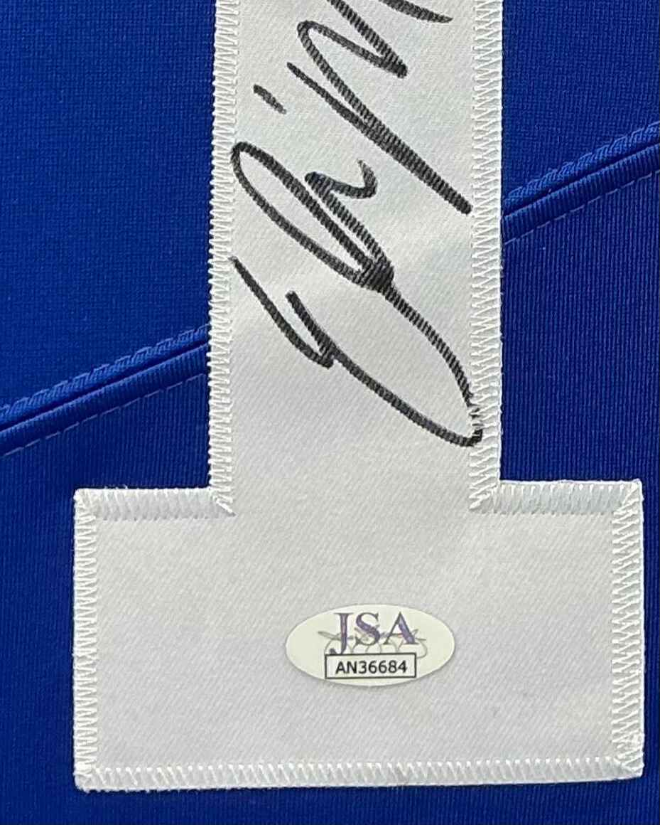 New York Giants Eli Manning Signed Jersey Framed