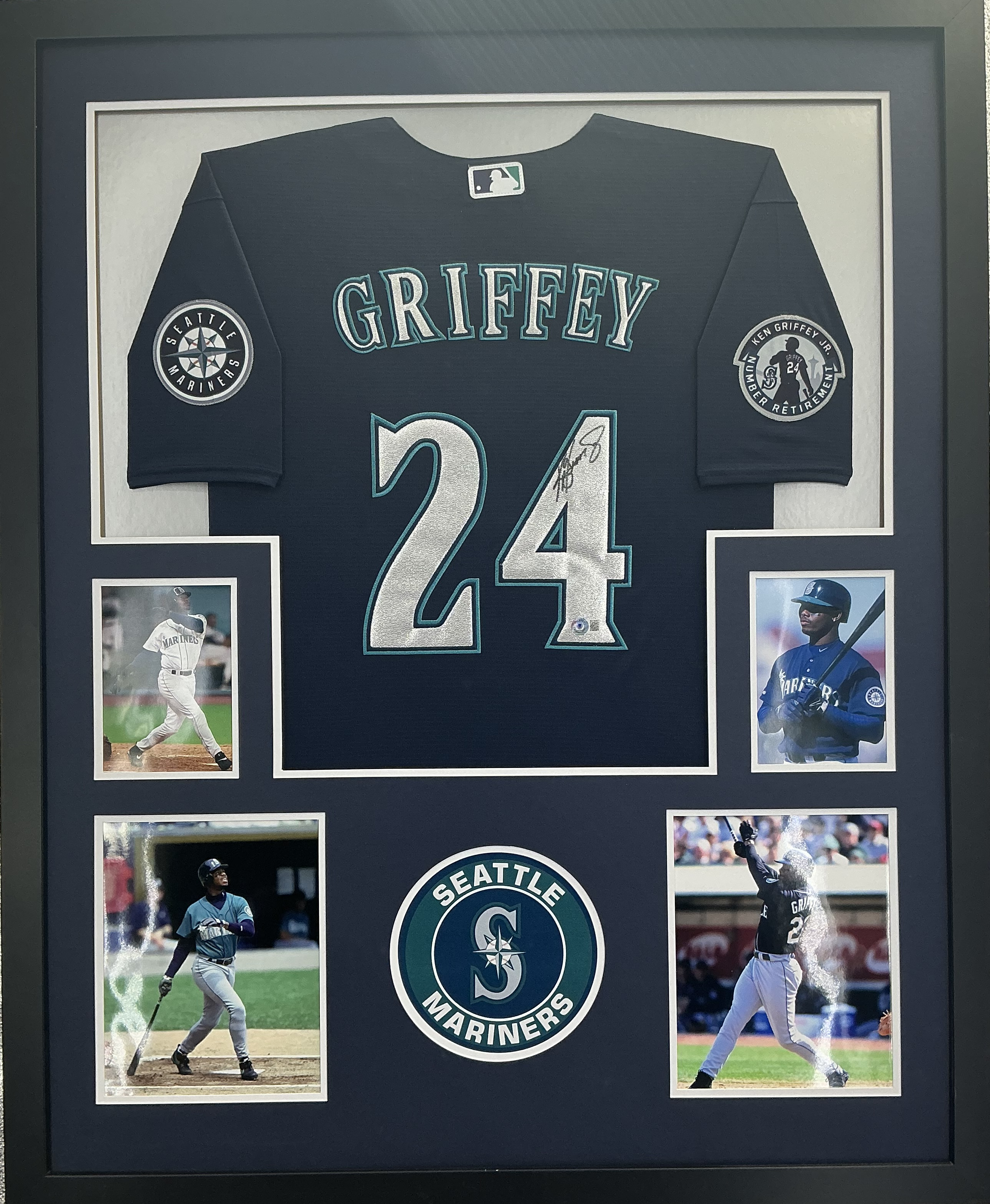 Seattle Mariners Ken Griffey Jr Signed Jersey Framed
