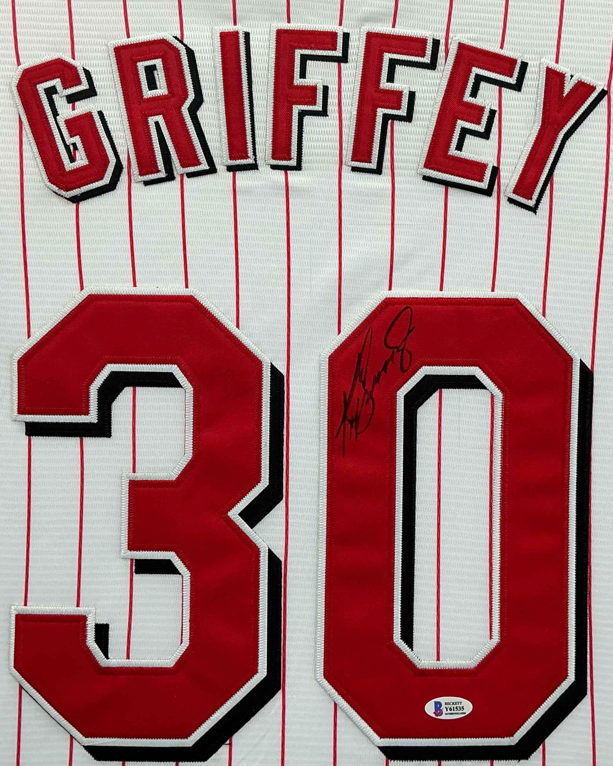 Cincinnati Reds Ken Griffey Jr Signed Jersey Framed