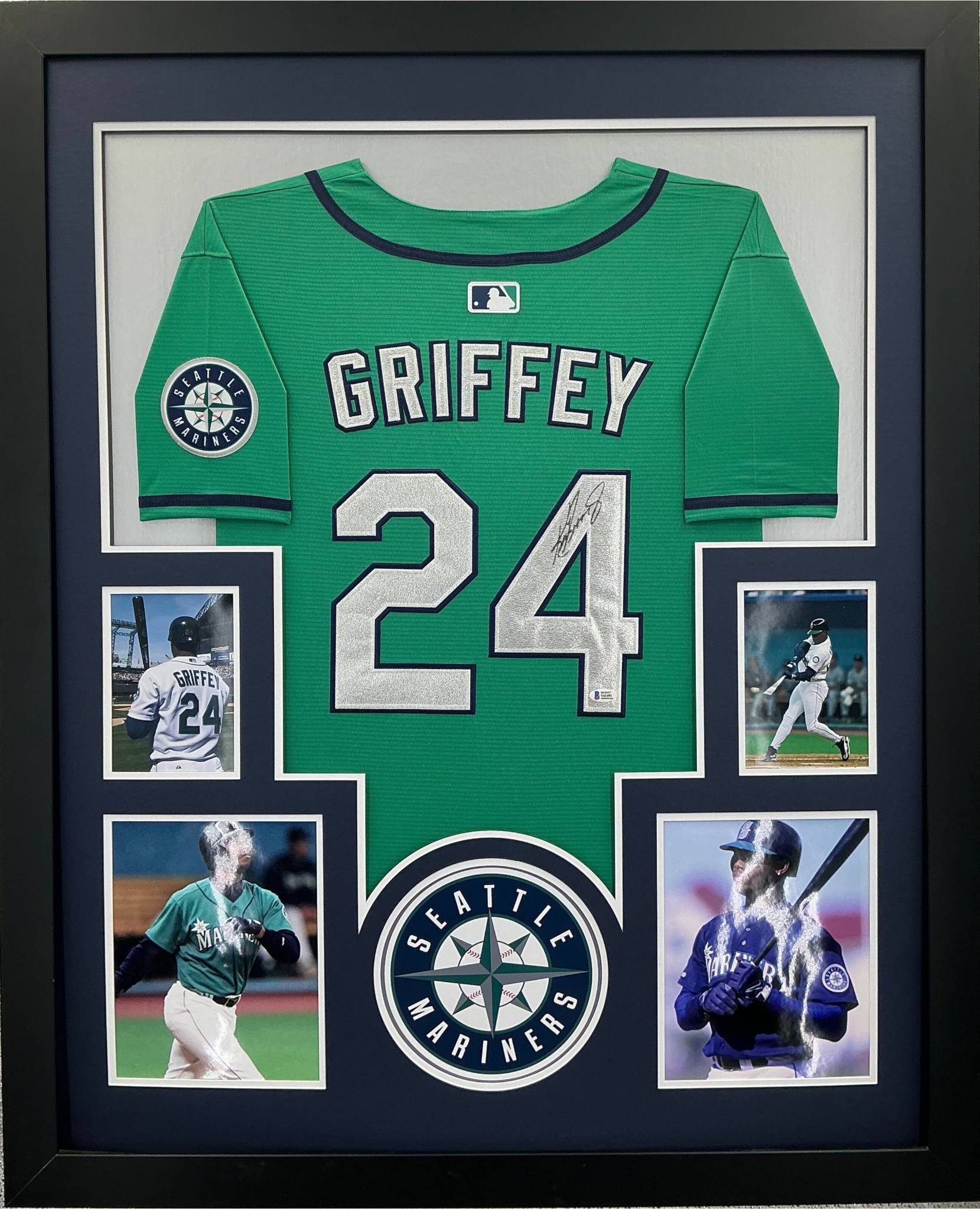 Seattle Mariners Ken Griffey Jr Signed Jersey Framed