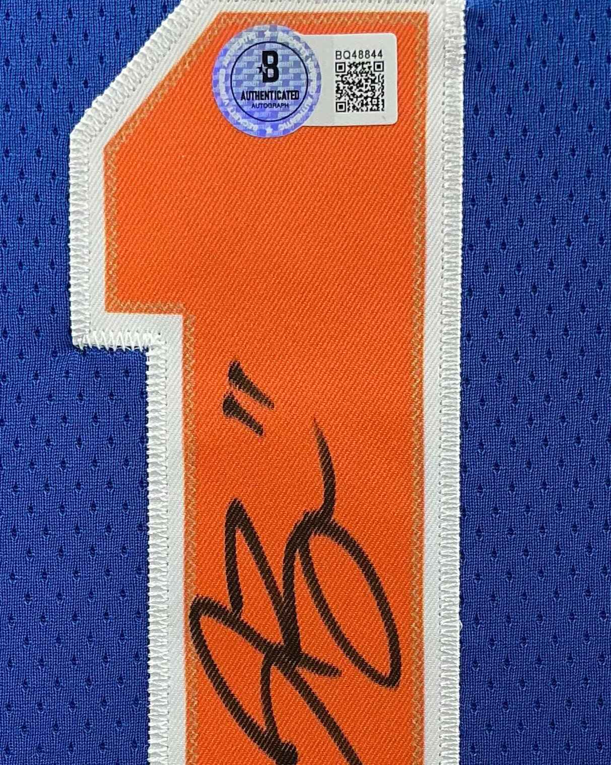 New York Knicks Jalen Brunson Signed Jersey Framed