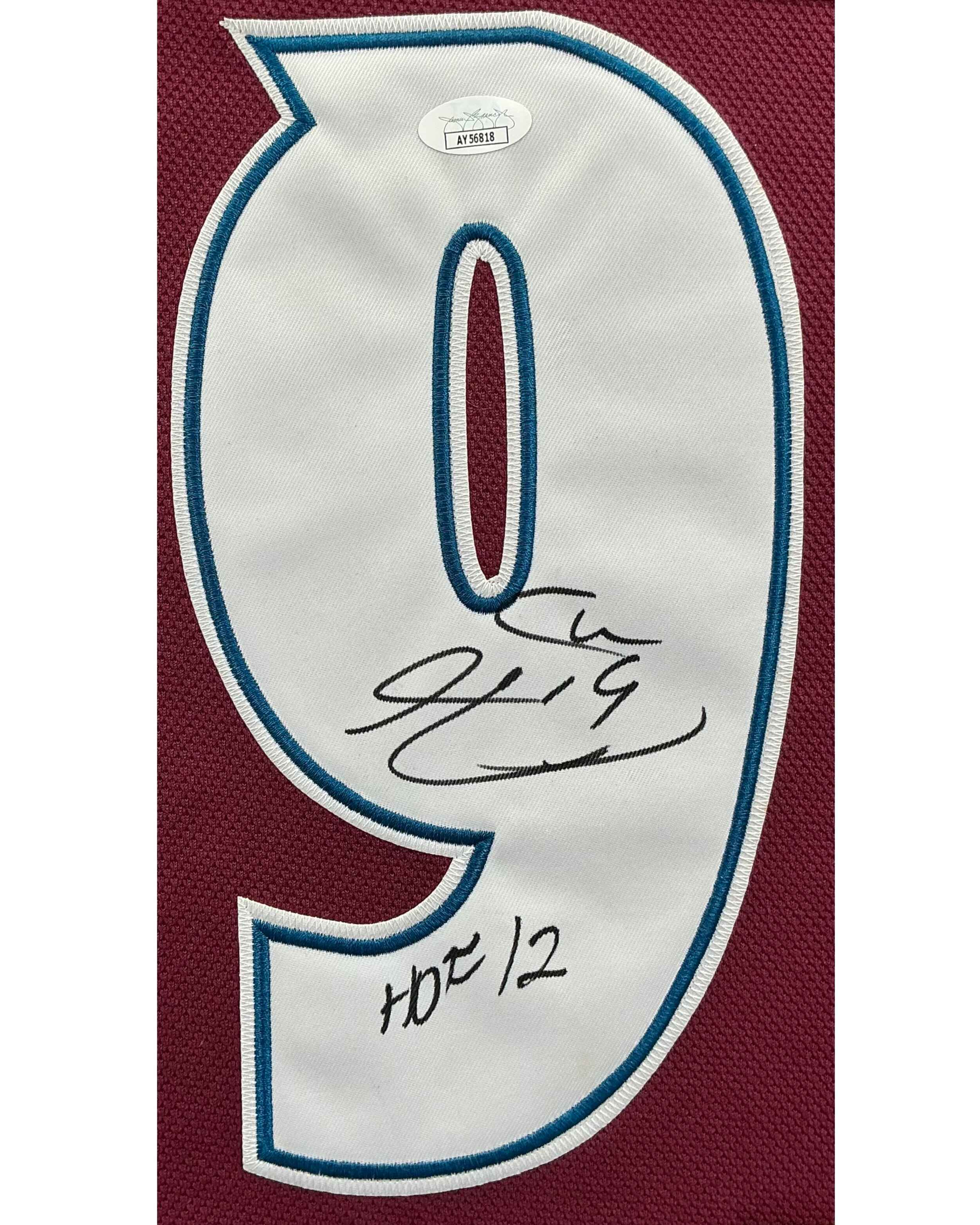 Colorado Avalanche Joe Sakic Signed Jersey Framed