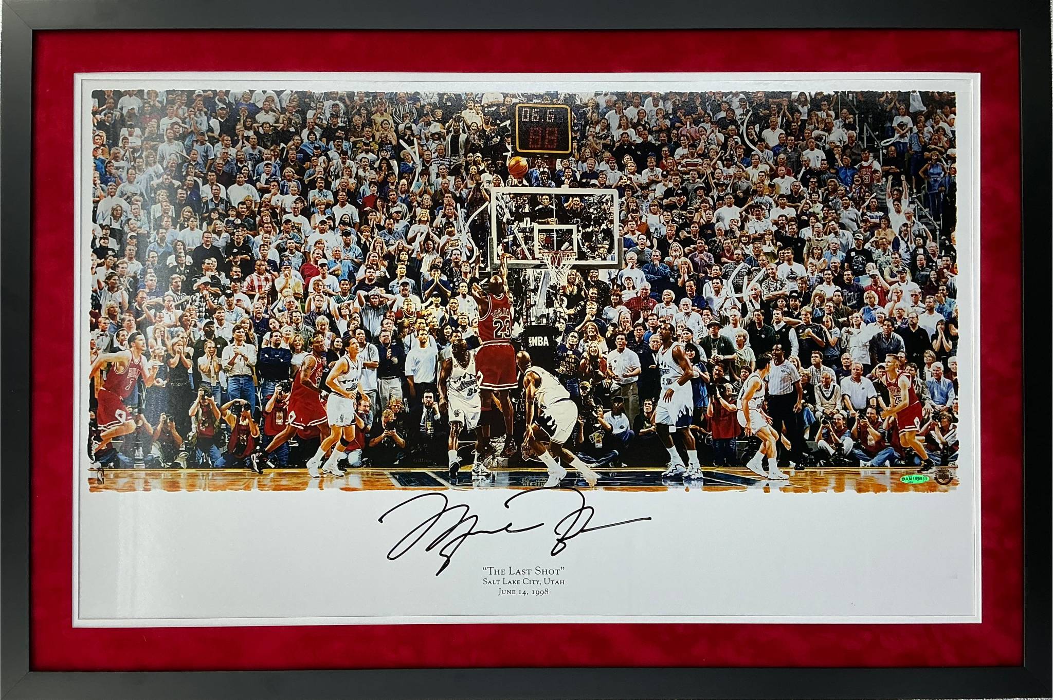 Michael Jordan Signed Poster Framed