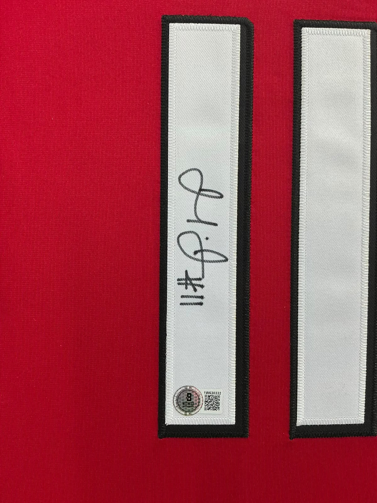 Atlanta Falcons Julio Jones Signed Jersey Framed