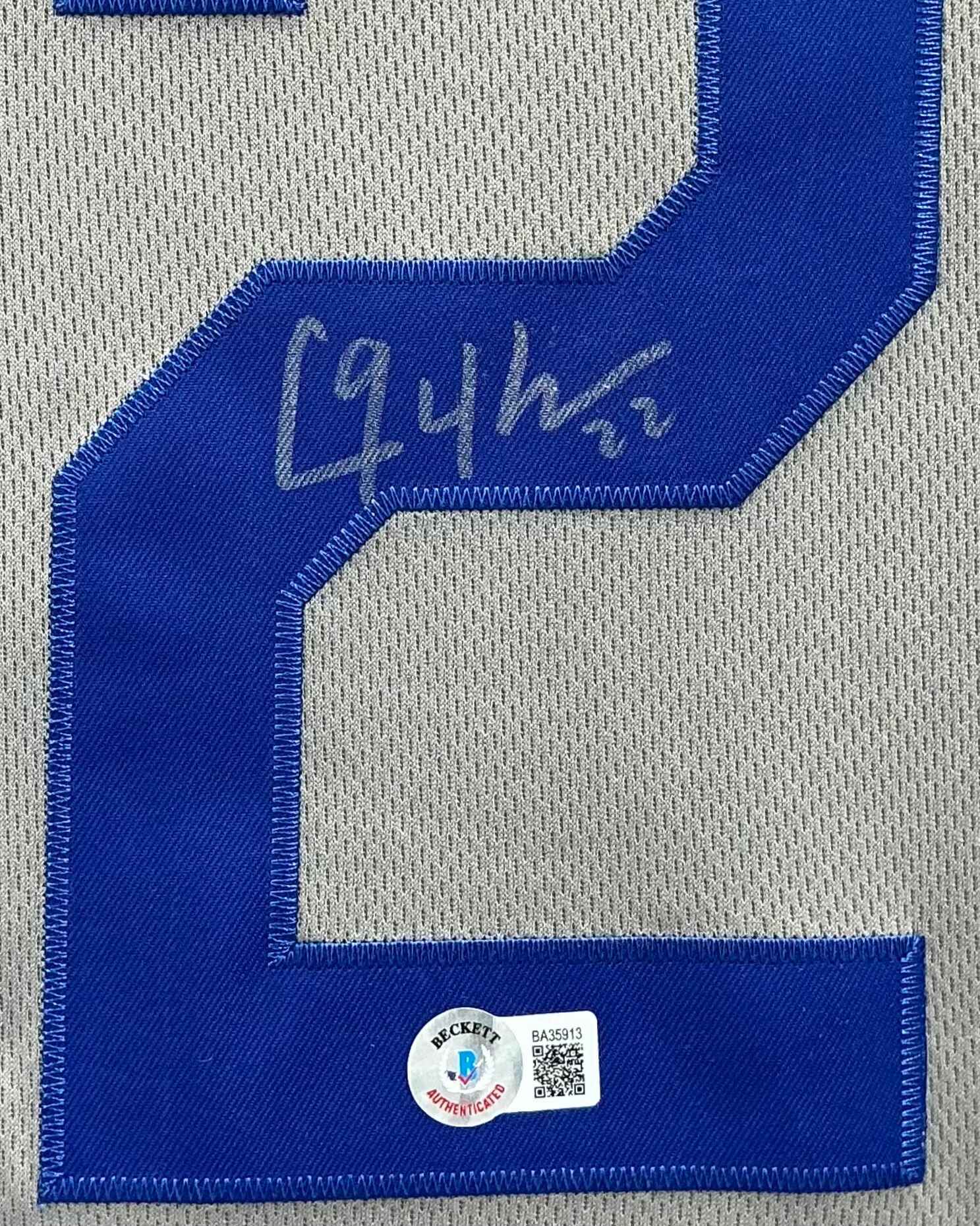 Los Angeles Dodgers Clayton Kershaw Signed Jersey Framed