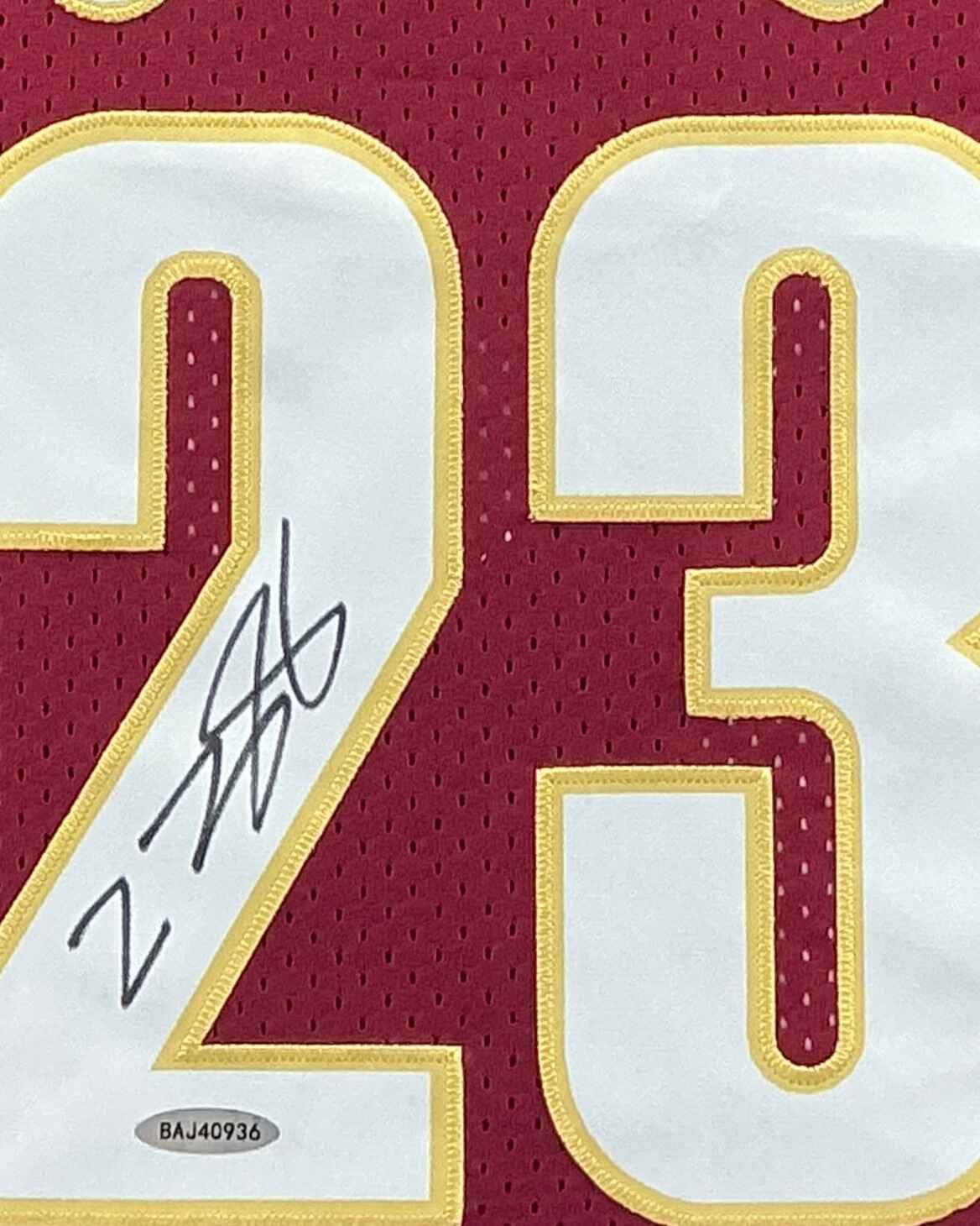 Cleveland Cavaliers LeBron James Signed Jersey Framed