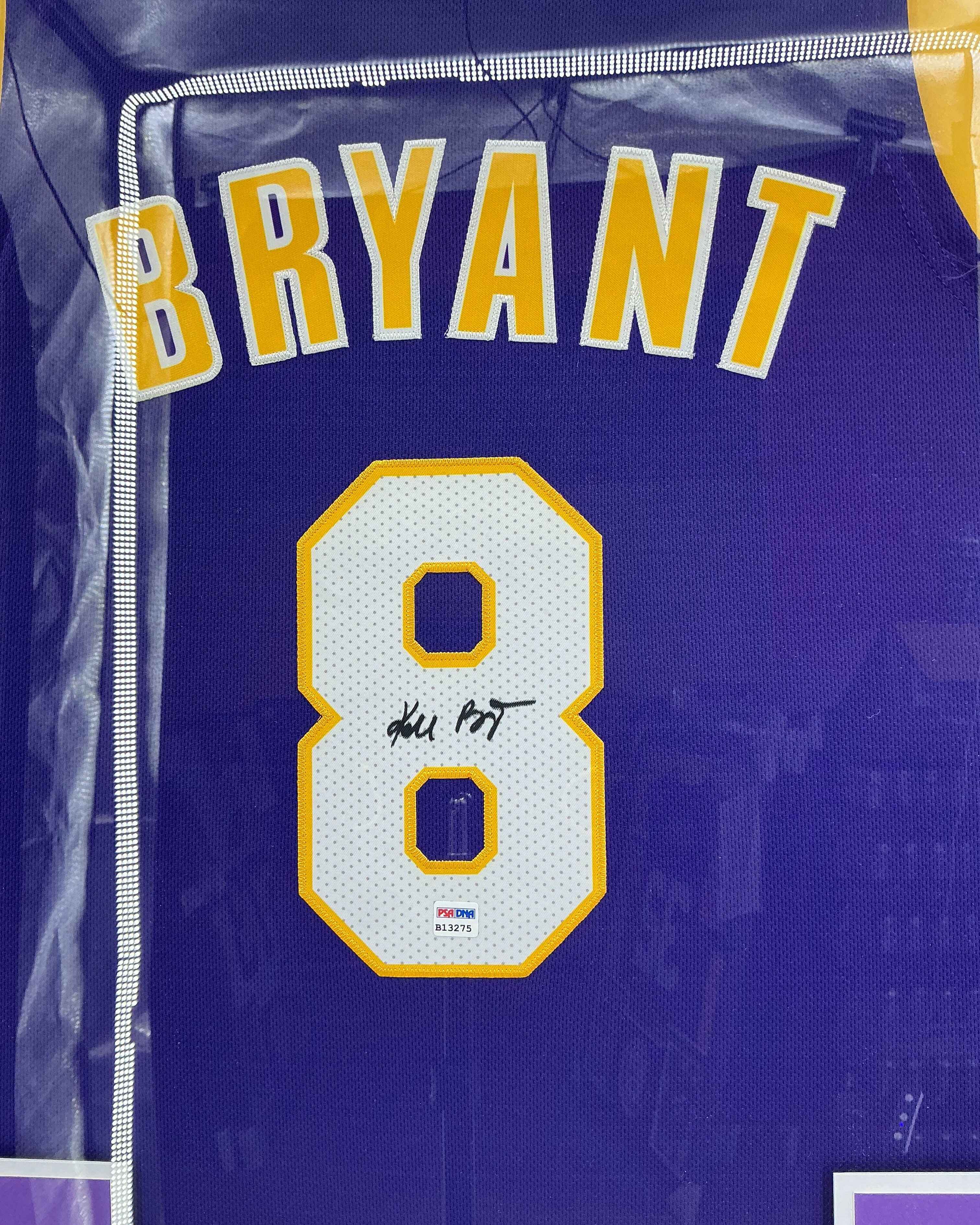 Los Angeles Lakers Kobe Bryant Signed Jersey Framed