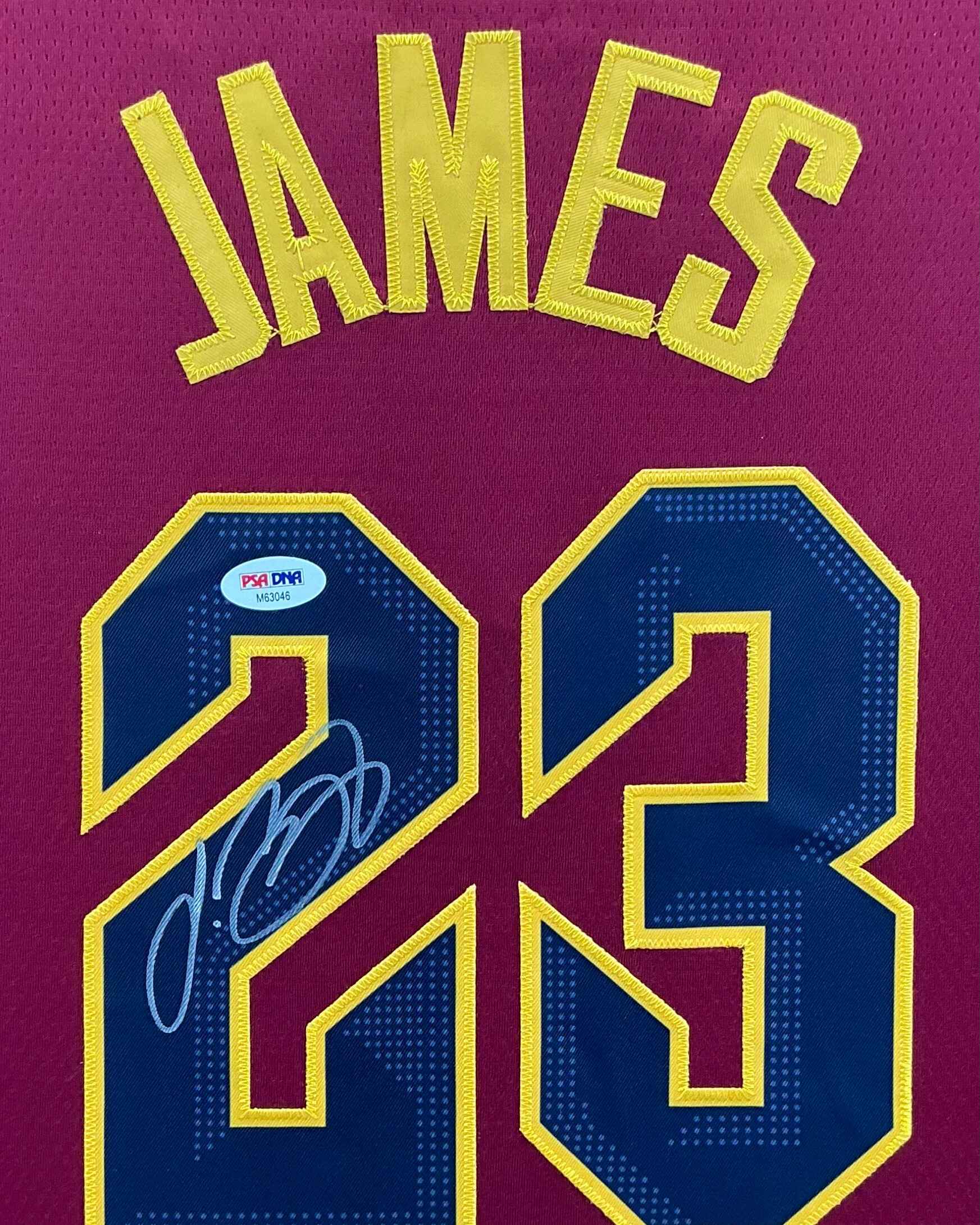 Cleveland Cavaliers LeBron James Signed Jersey Framed