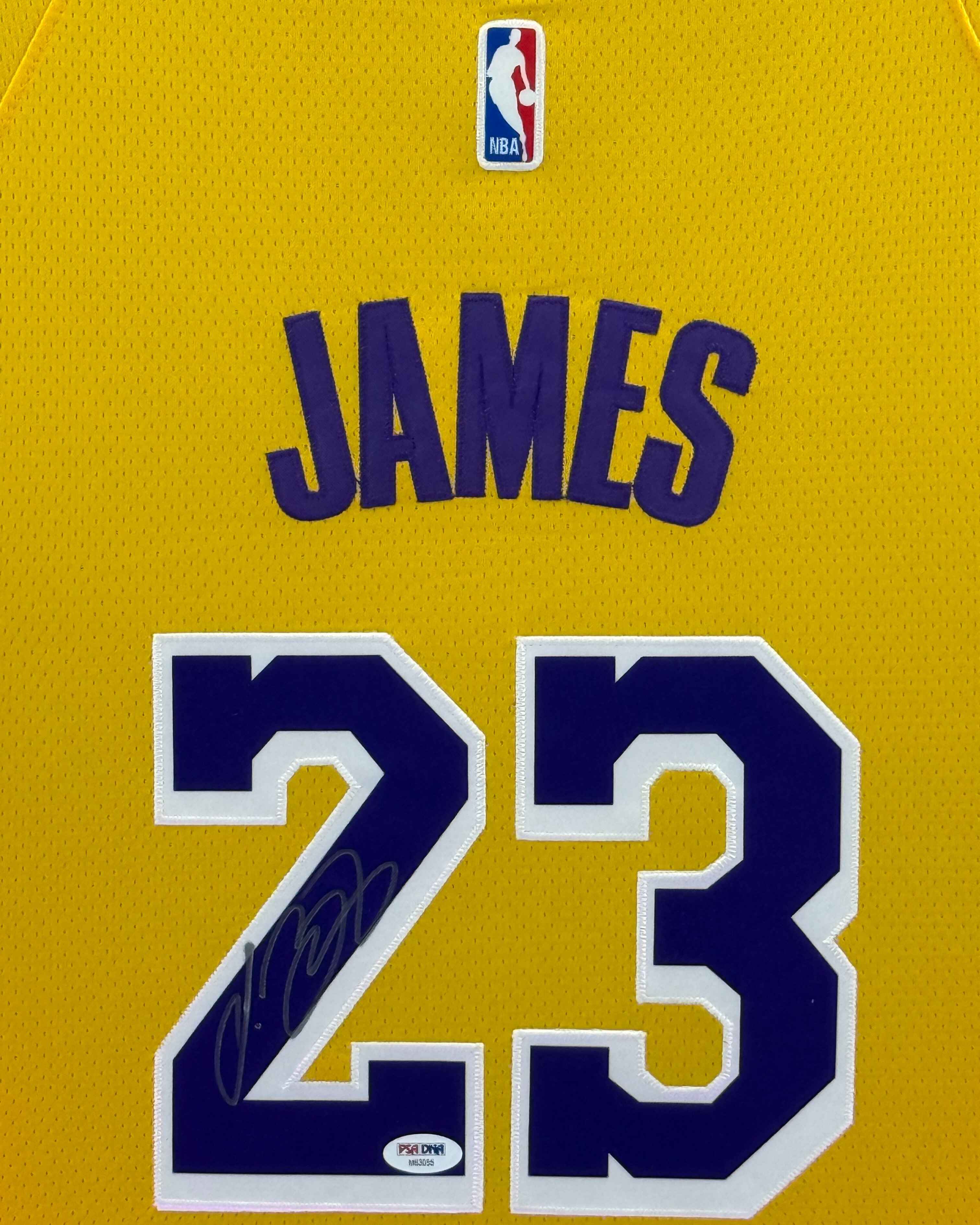 Los Angeles Lakers LeBron James Signed Jersey Framed