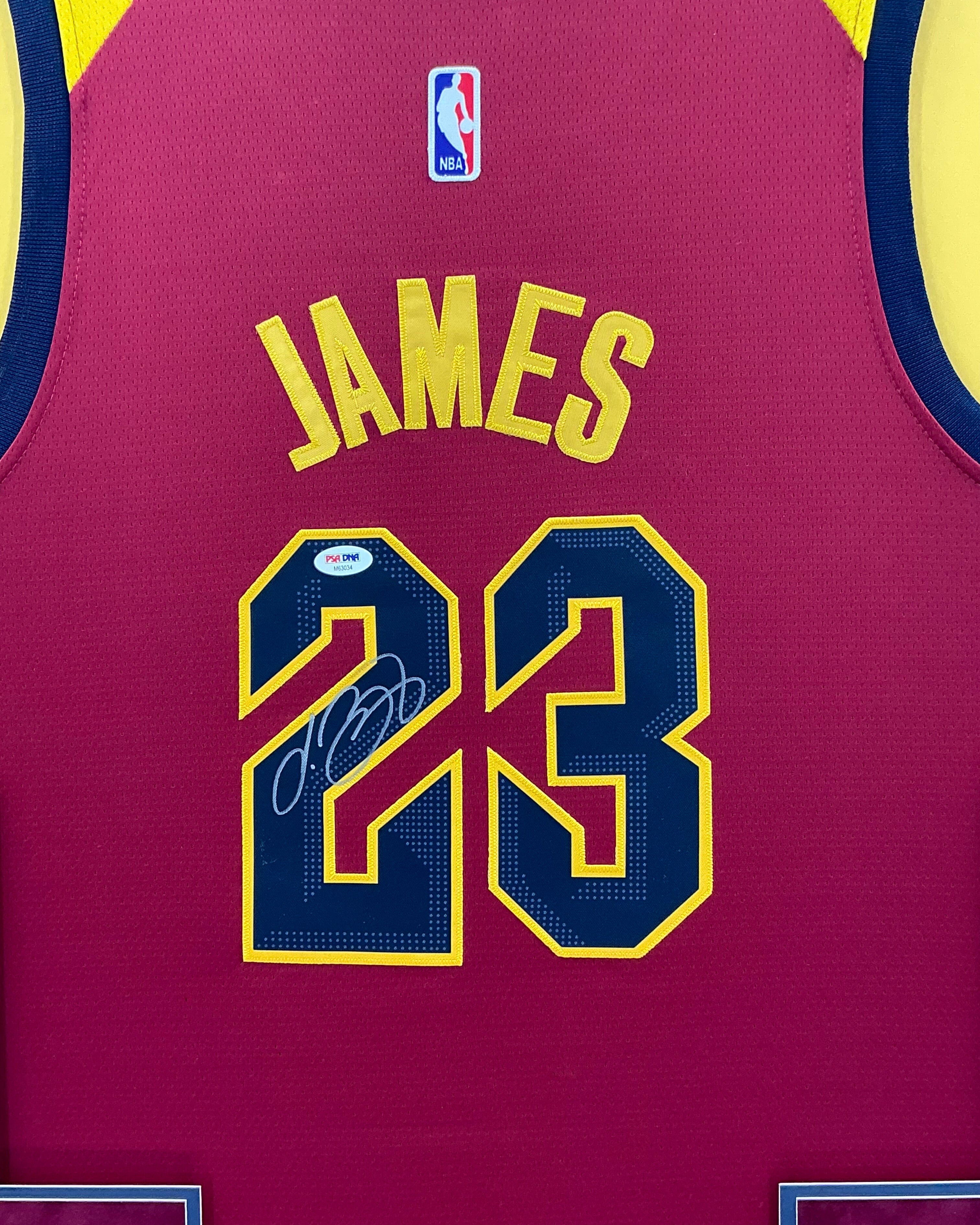 Cleveland Cavaliers LeBron James Signed Jersey Framed