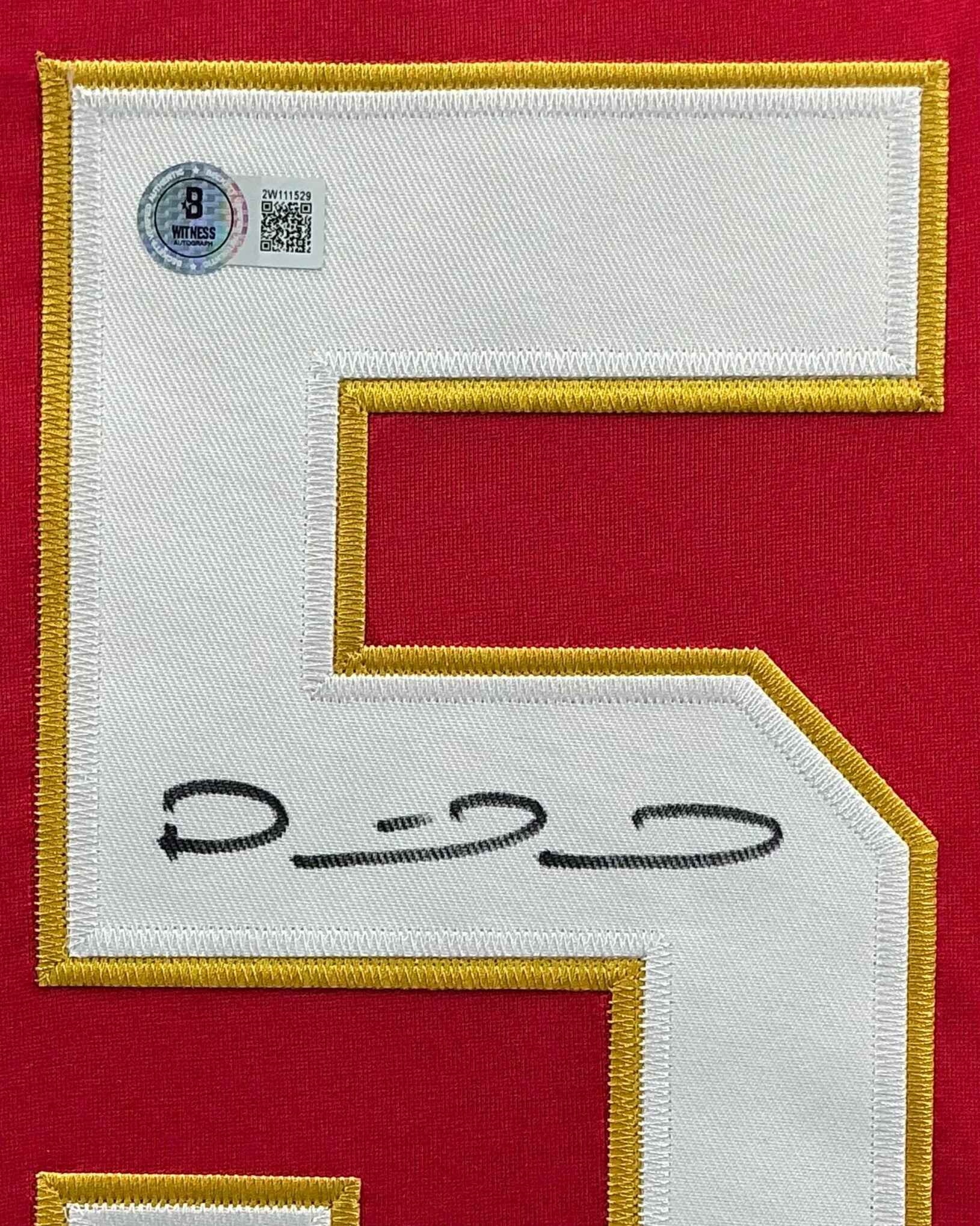 Kansas City Chiefs Patrick Mahomes Signed Jersey Framed