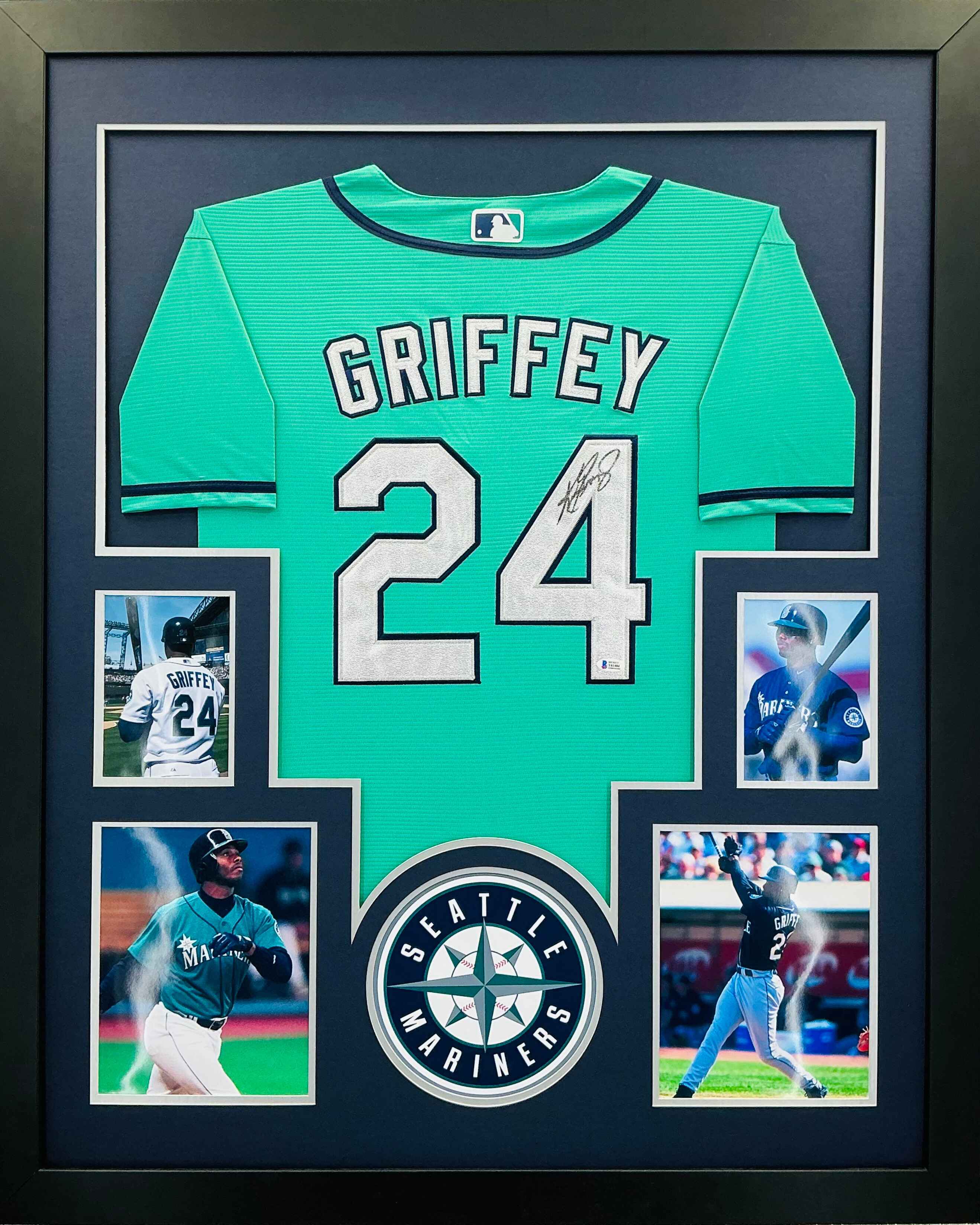 Seattle Mariners Ken Griffey Jr Signed Jersey Framed