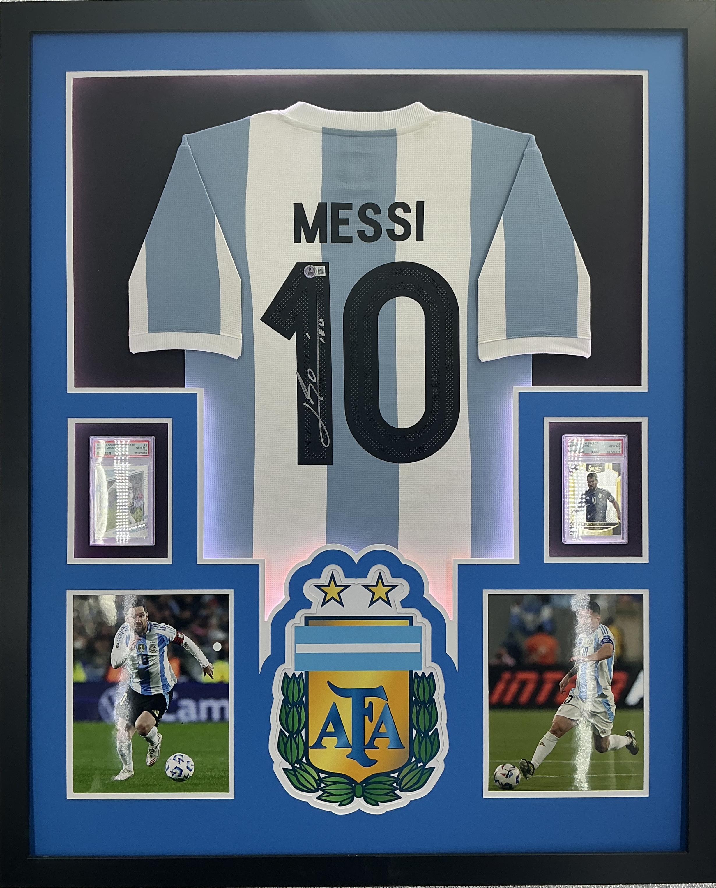 Argentina Lionel Messi Signed Jersey Framed