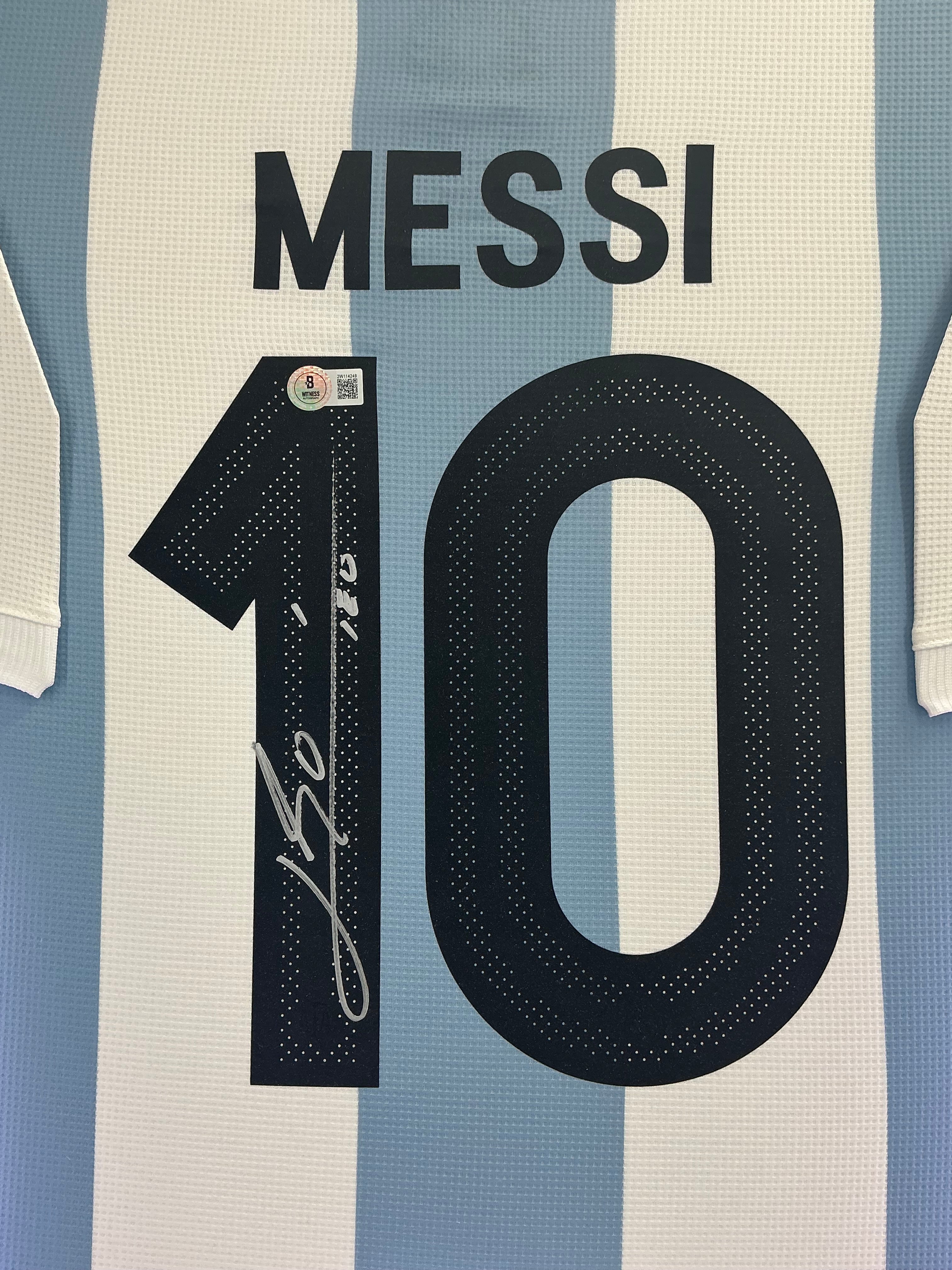 Argentina Lionel Messi Signed Jersey Framed