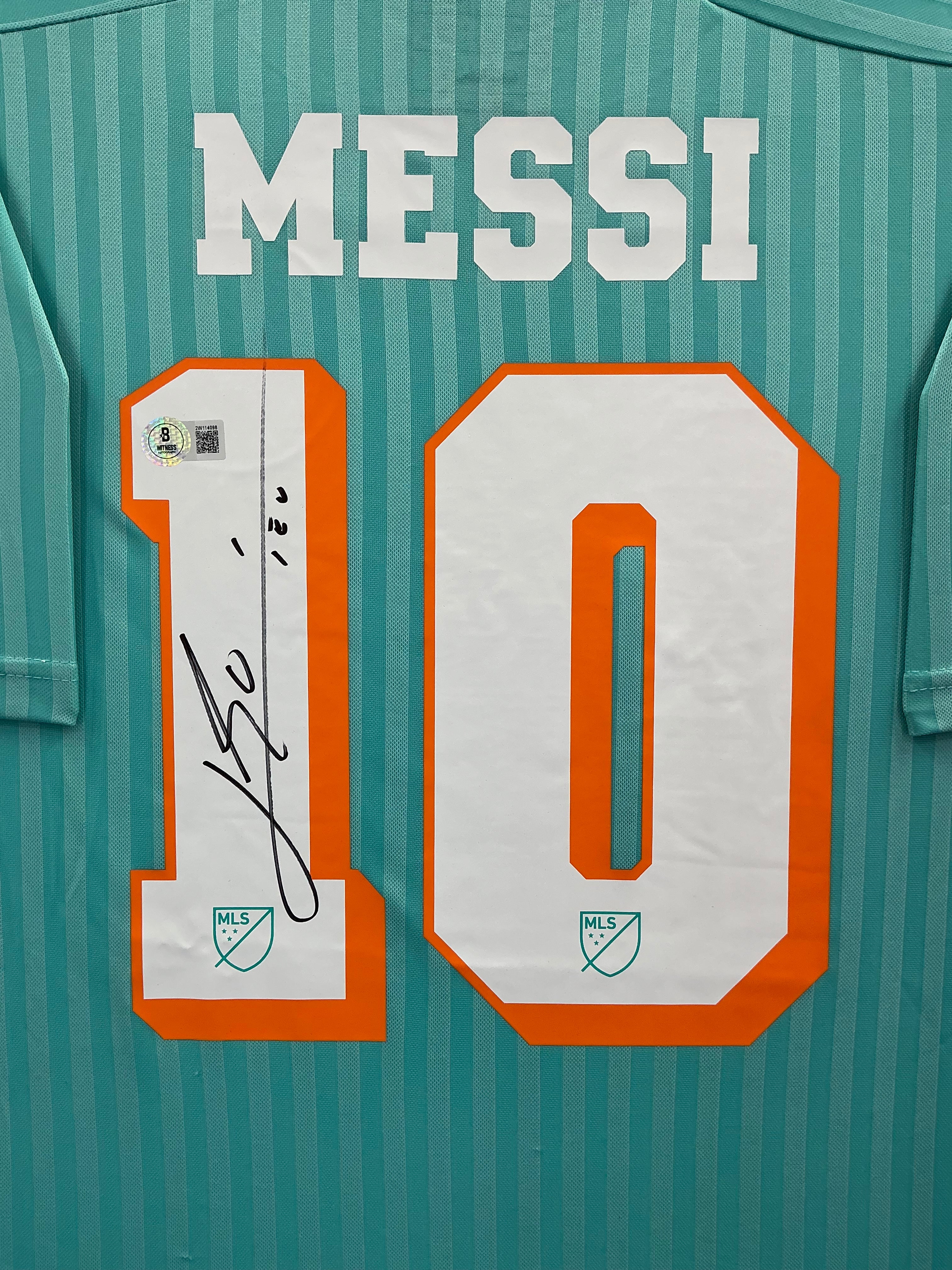Inter Miami Lionel Messi Signed Jersey Framed