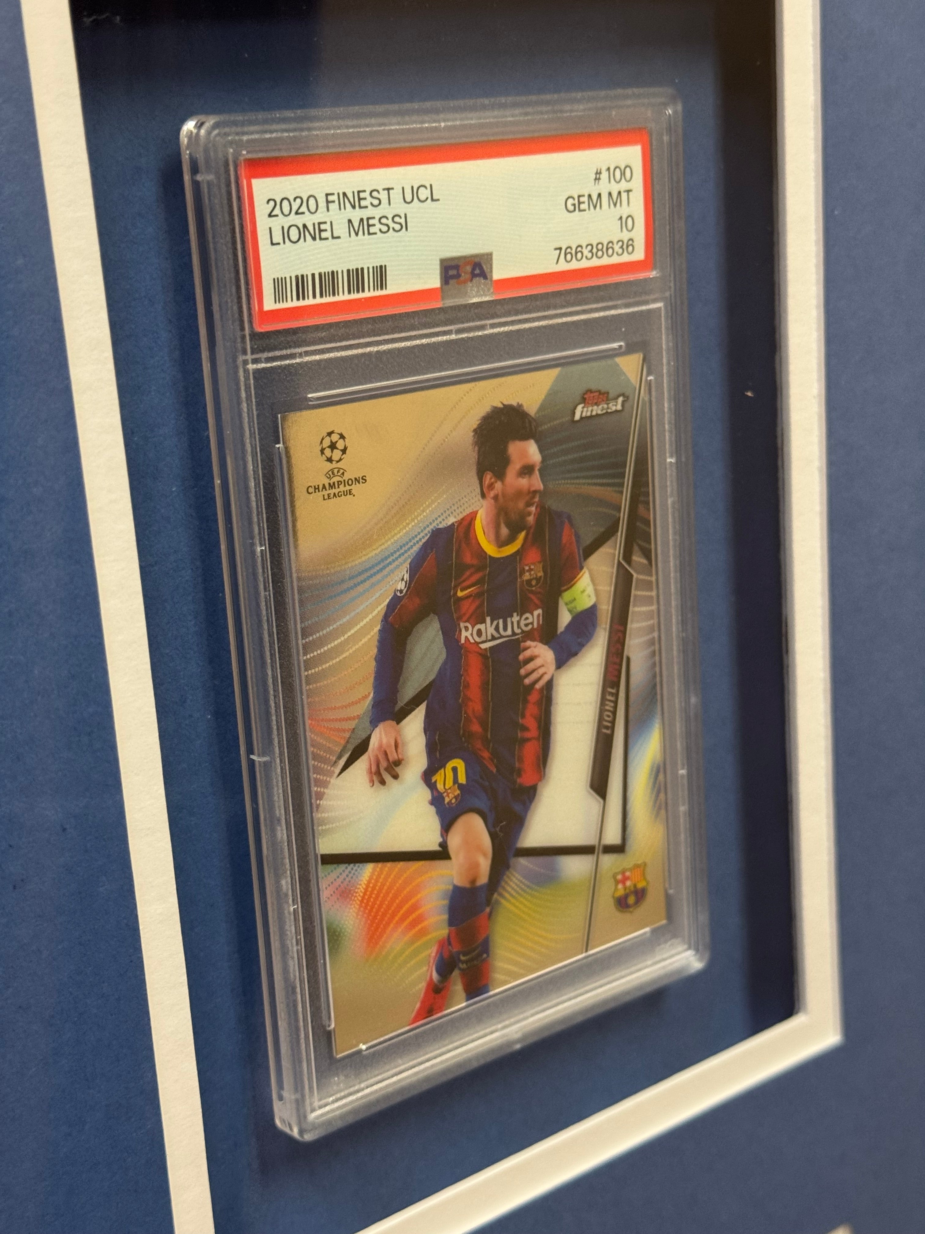 Barcelona Lionel Messi Signed Jersey Framed