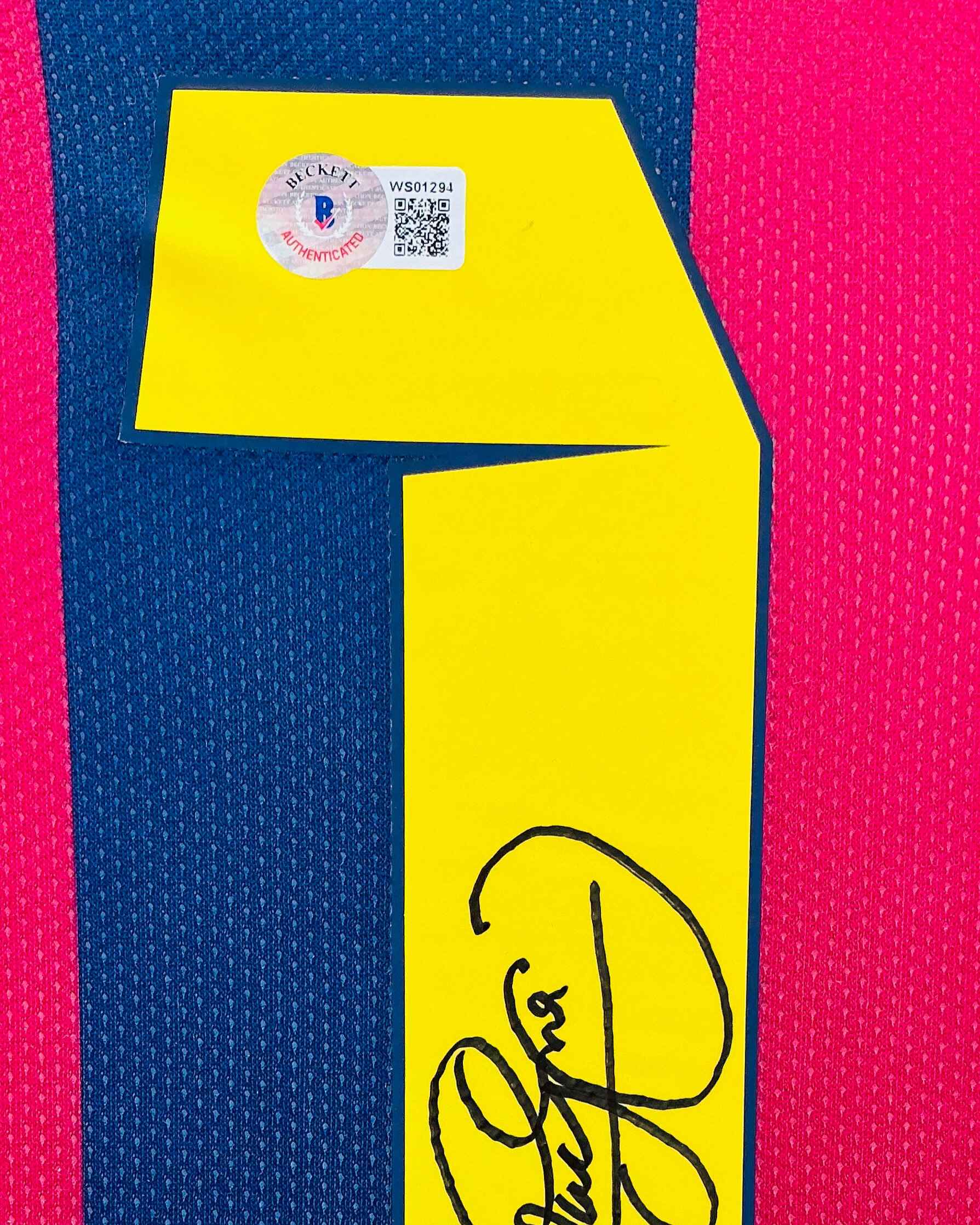 Barcelona Neymar Jr Signed Jersey Framed