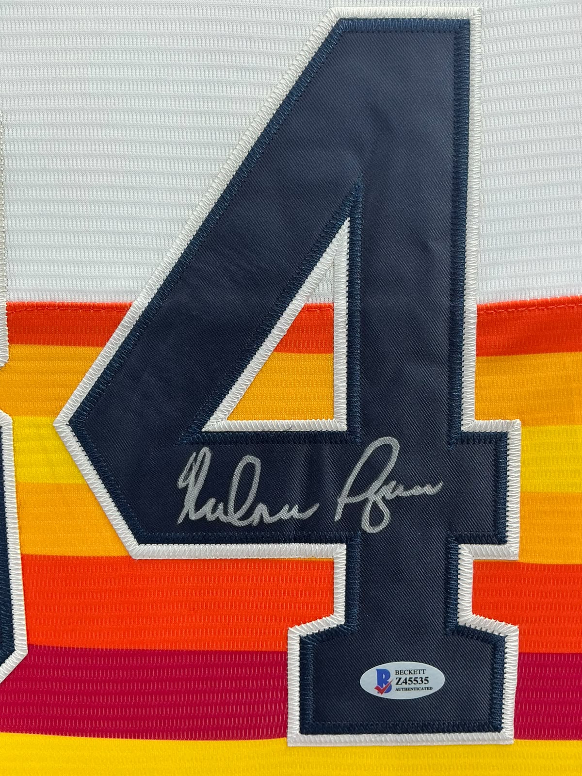 Houston Astros Nolan Ryan Signed Jersey Framed