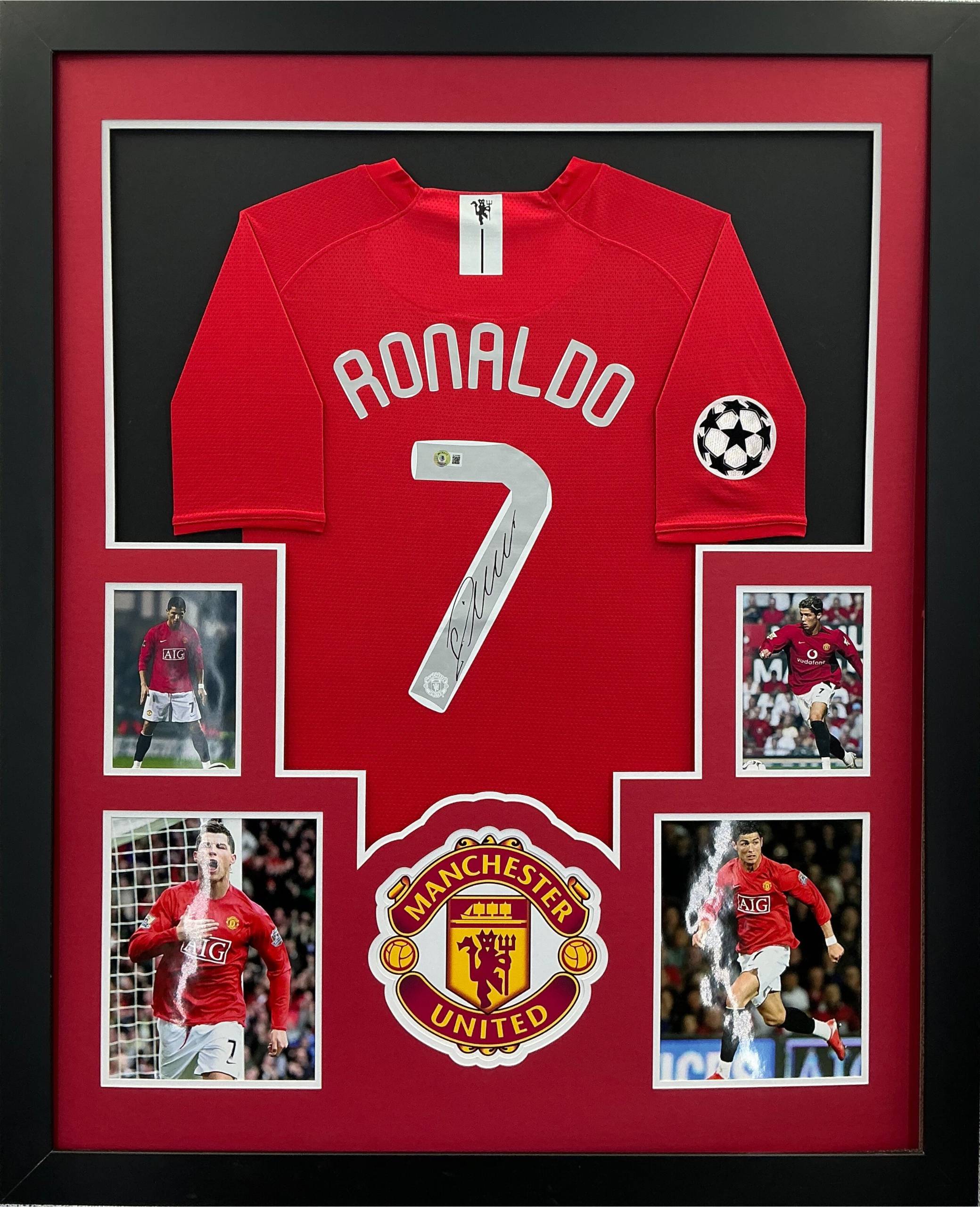 Manchester United Cristiano Ronaldo Signed Jersey Framed