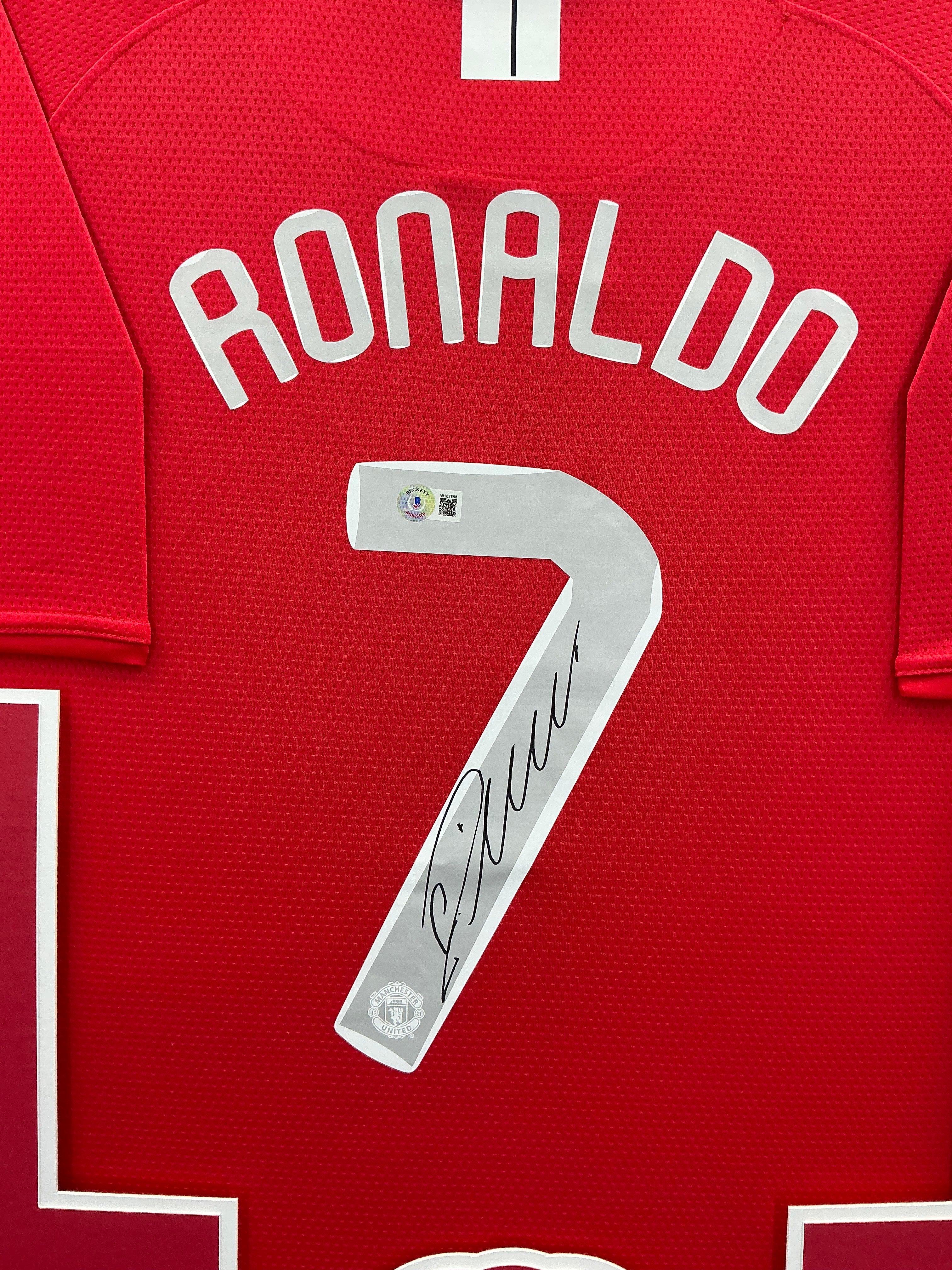 Manchester United Cristiano Ronaldo Signed Jersey Framed