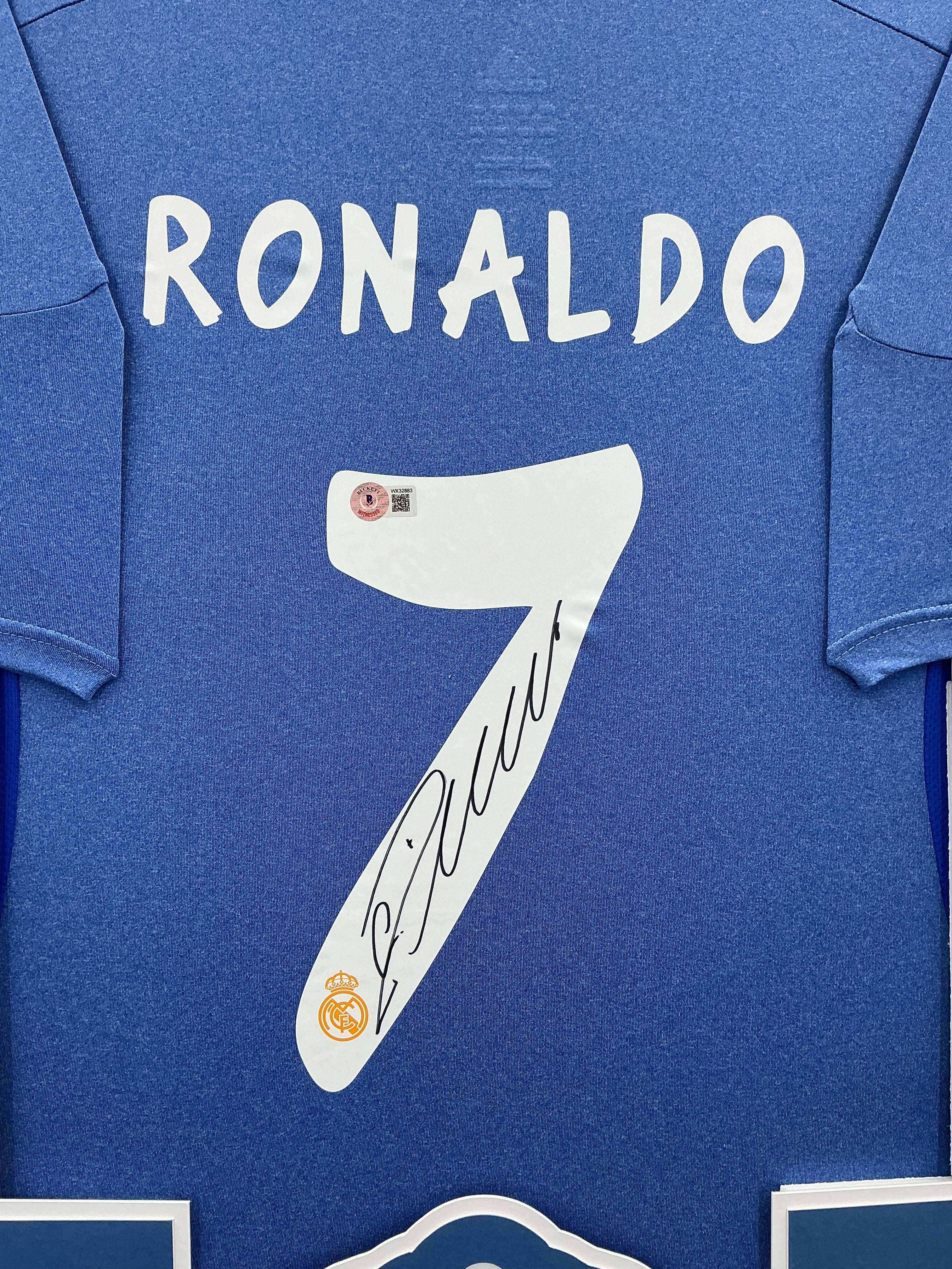 Real Madrid Cristiano Ronaldo Signed Jersey Framed