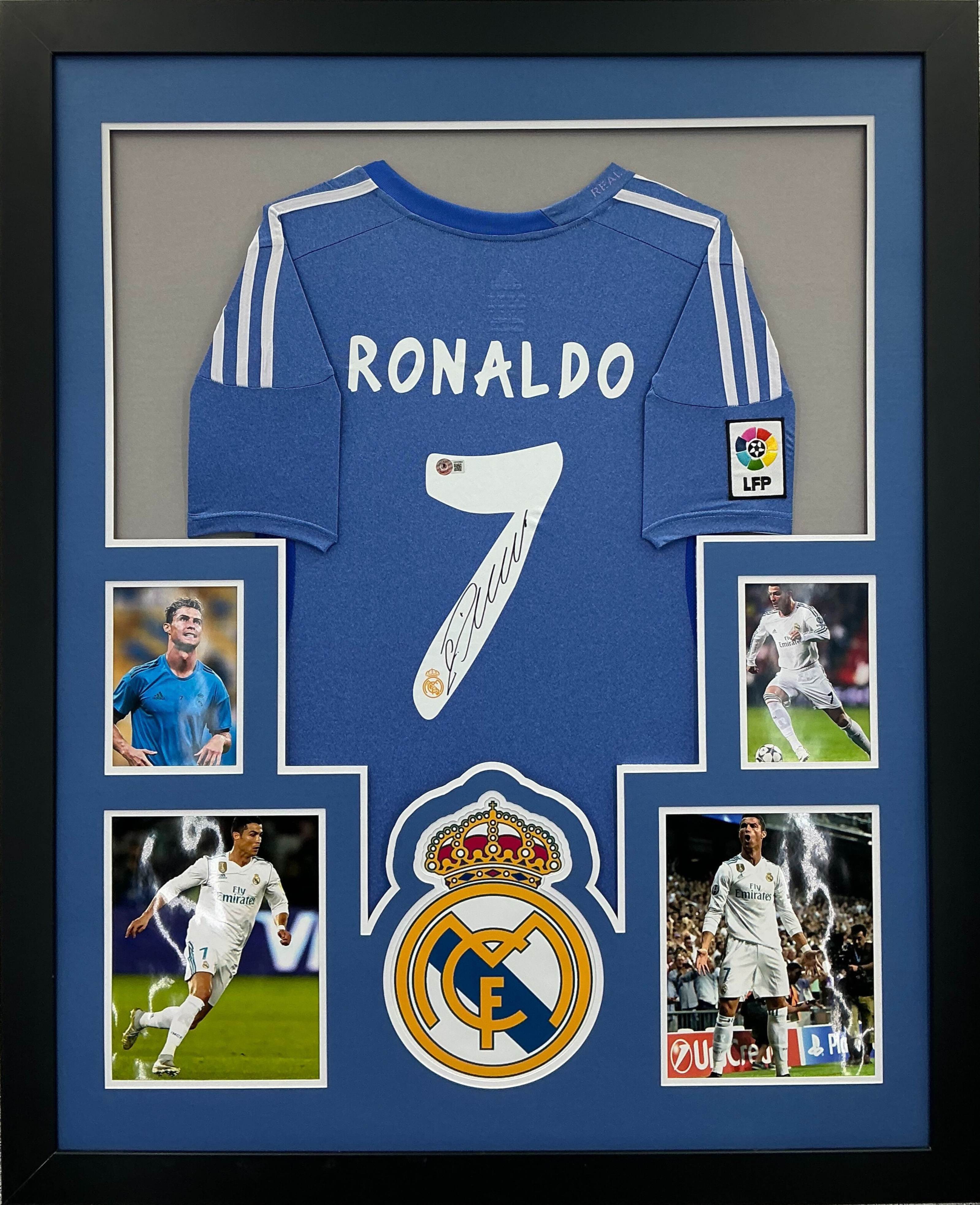 Real Madrid Cristiano Ronaldo Signed Jersey Framed
