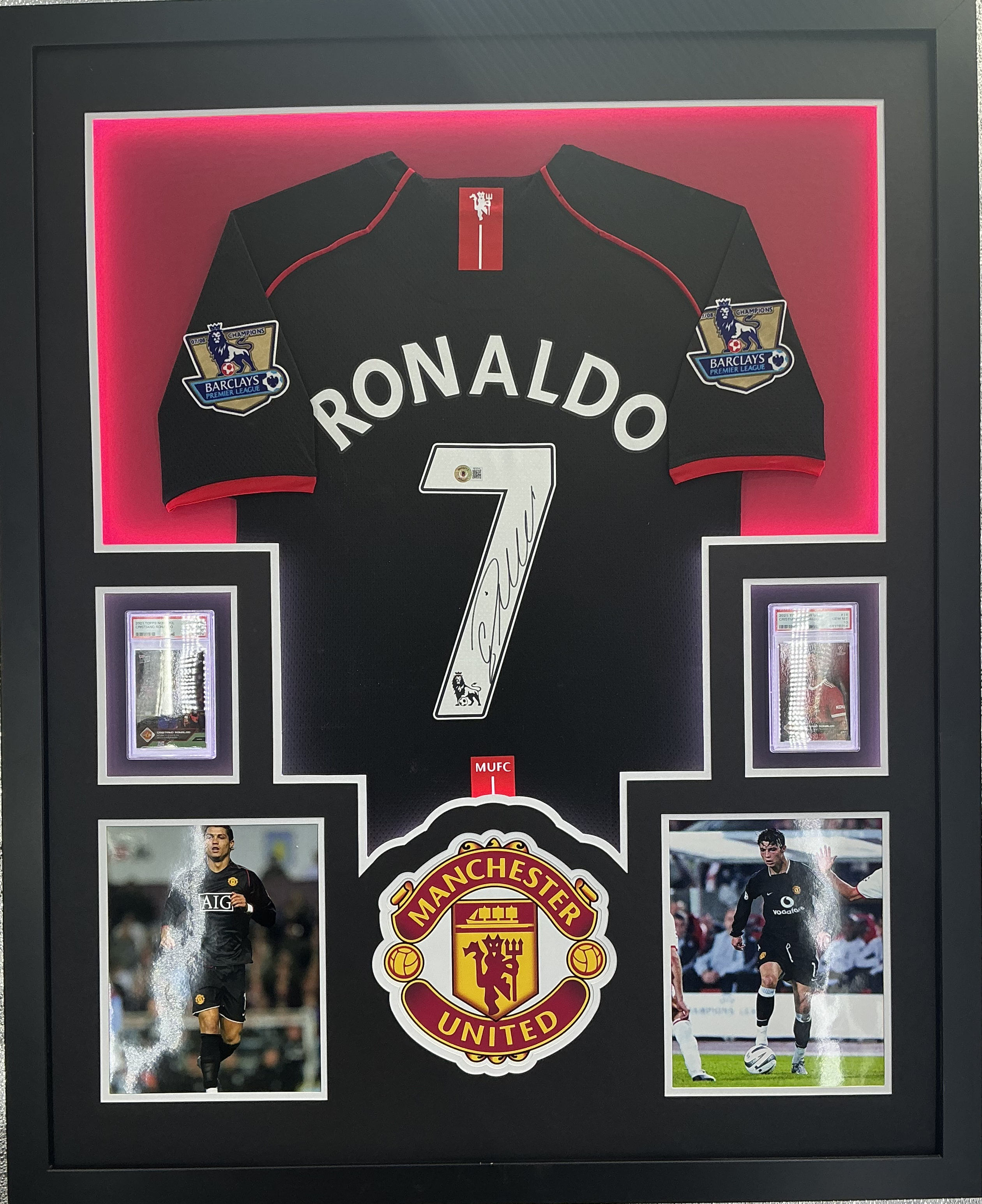 Manchester United Cristiano Ronaldo Signed Jersey Framed