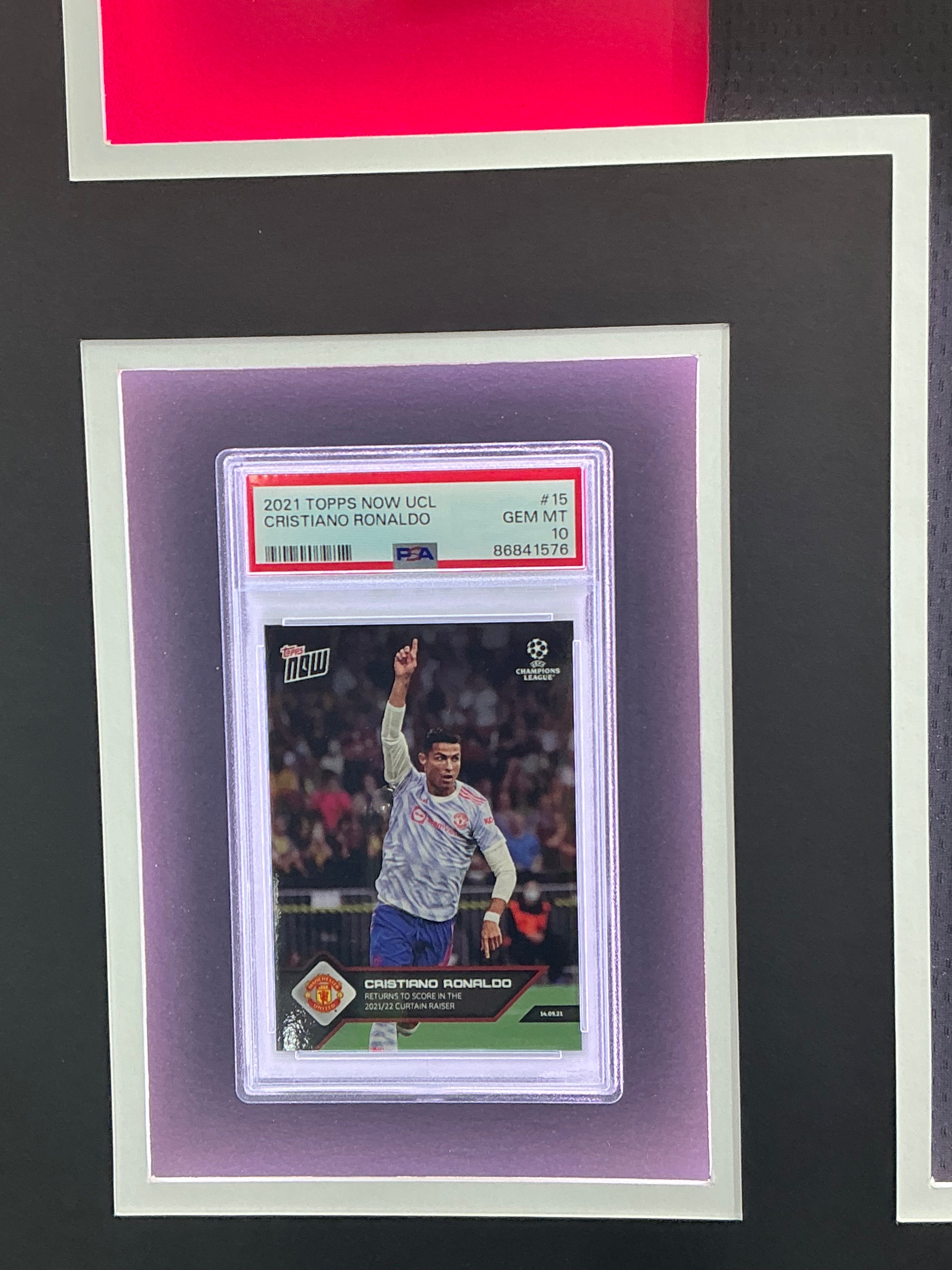 Manchester United Cristiano Ronaldo Signed Jersey Framed
