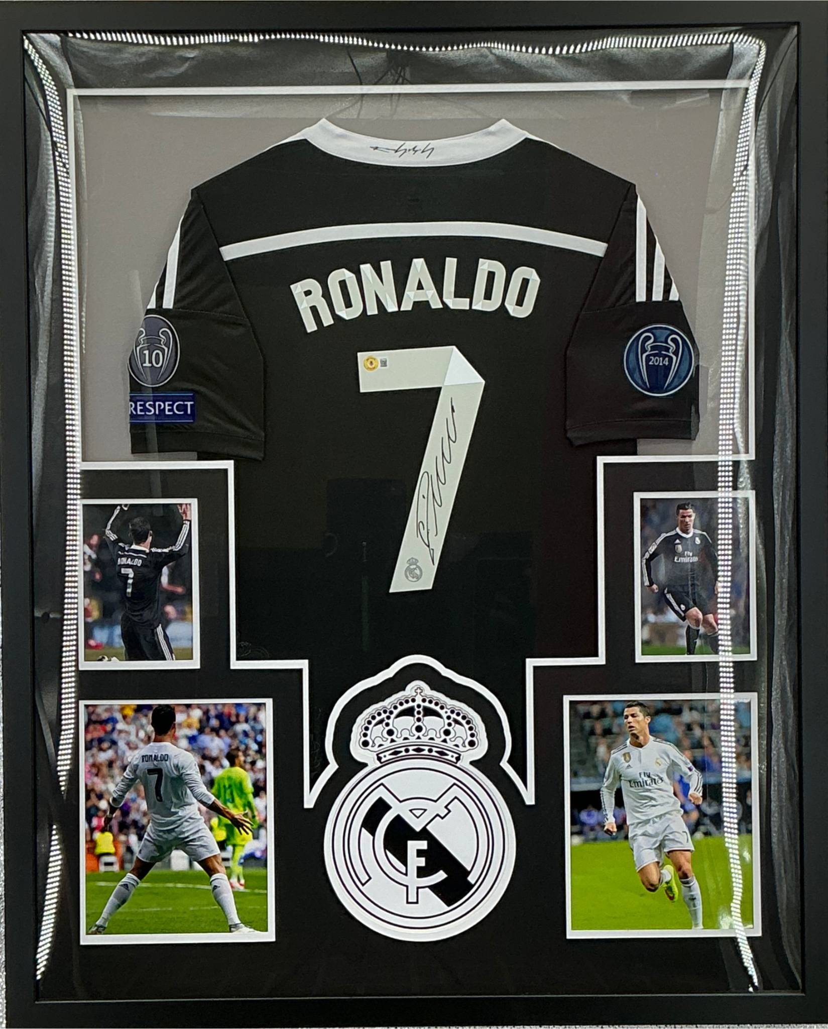 Real Madrid Cristiano Ronaldo Signed Jersey Framed
