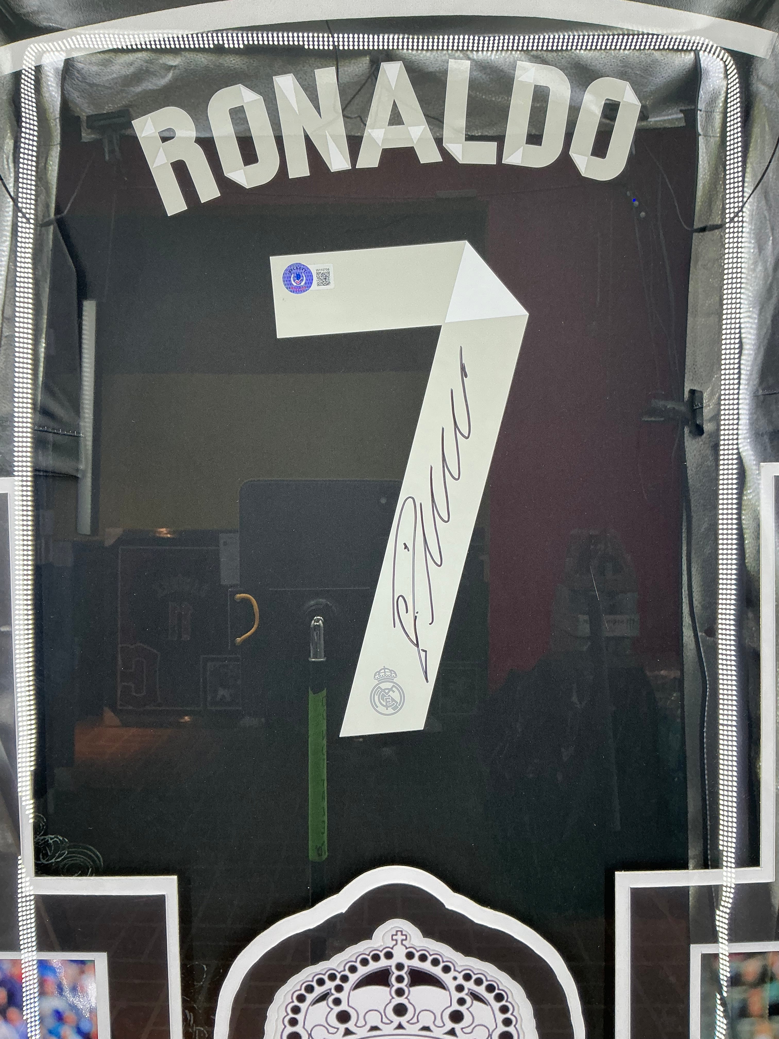 Real Madrid Cristiano Ronaldo Signed Jersey Framed