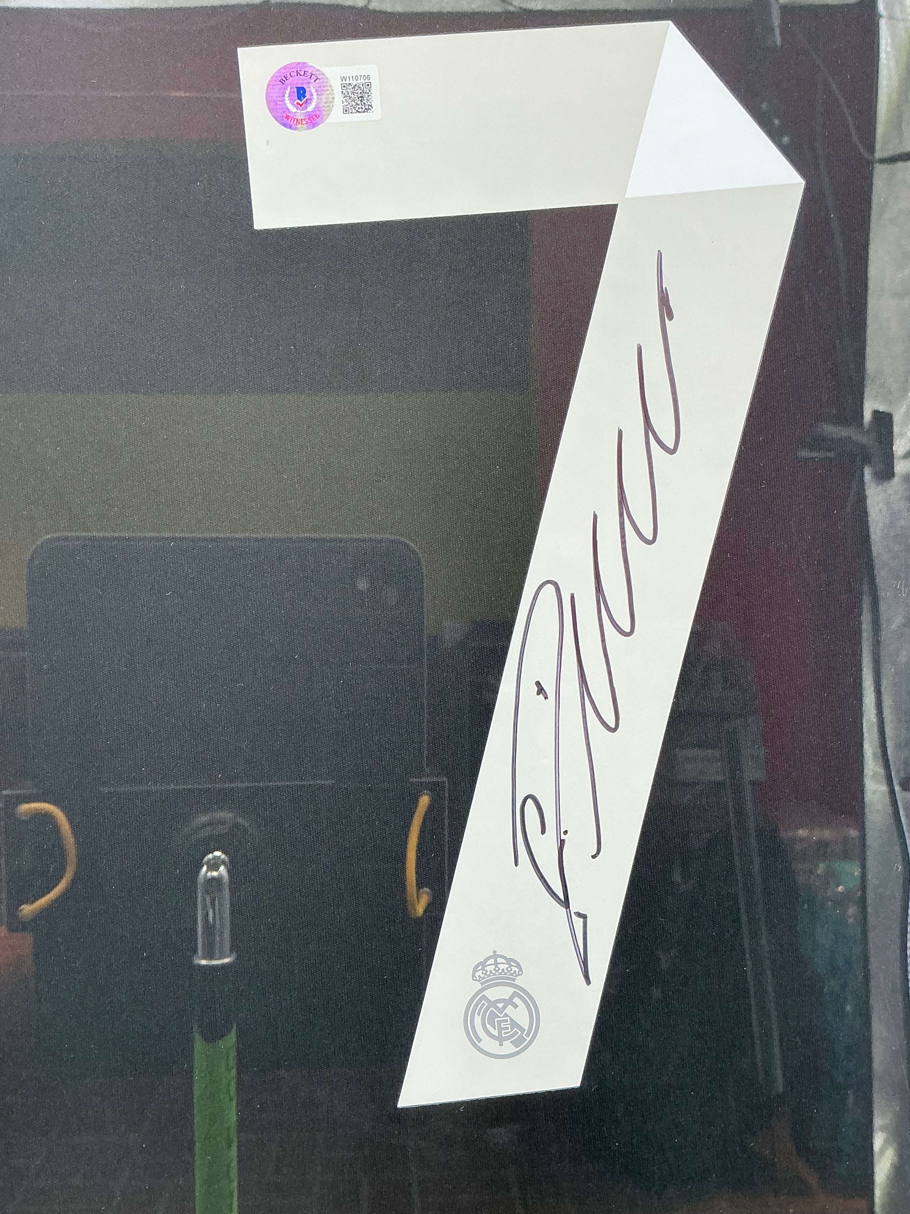 Real Madrid Cristiano Ronaldo Signed Jersey Framed