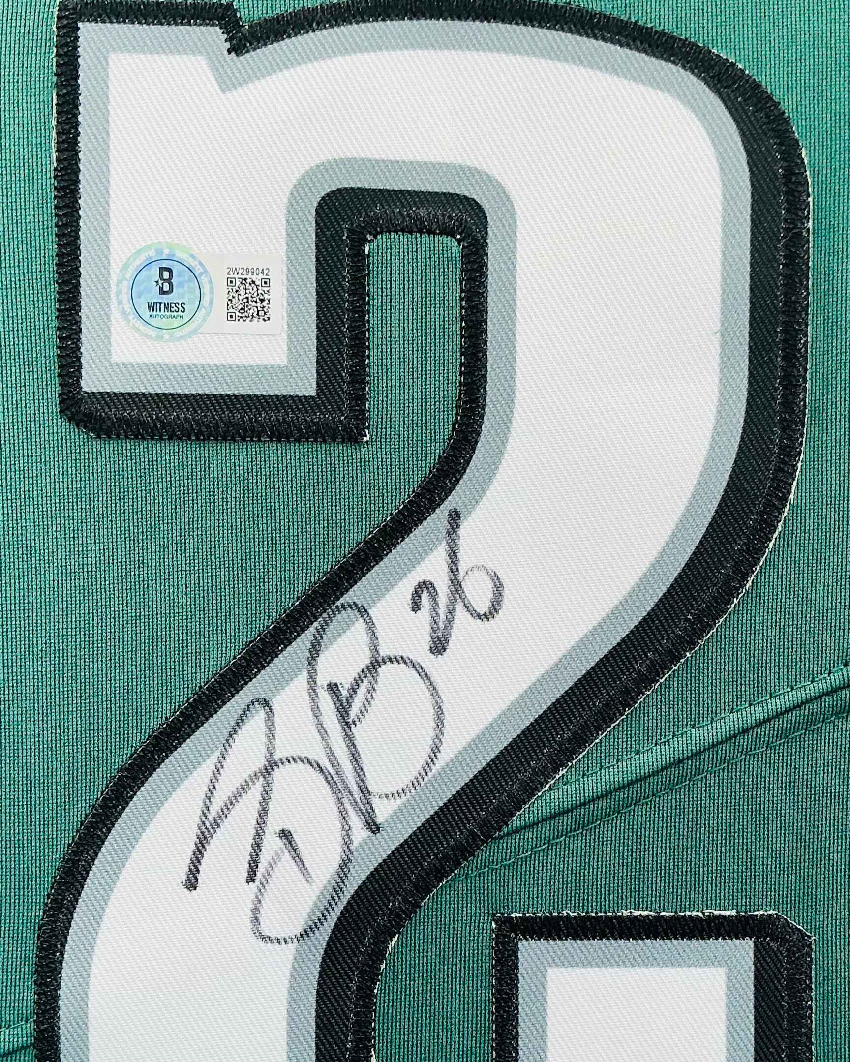Philadelphia Eagles Saquon Barkley Signed Jersey Framed