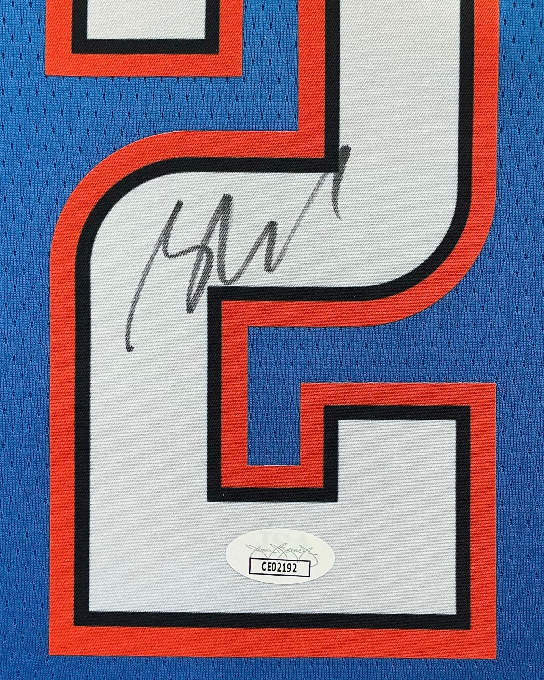 Oklahoma City Thunder Shai Gilgeous-Alexander Signed Jersey Framed