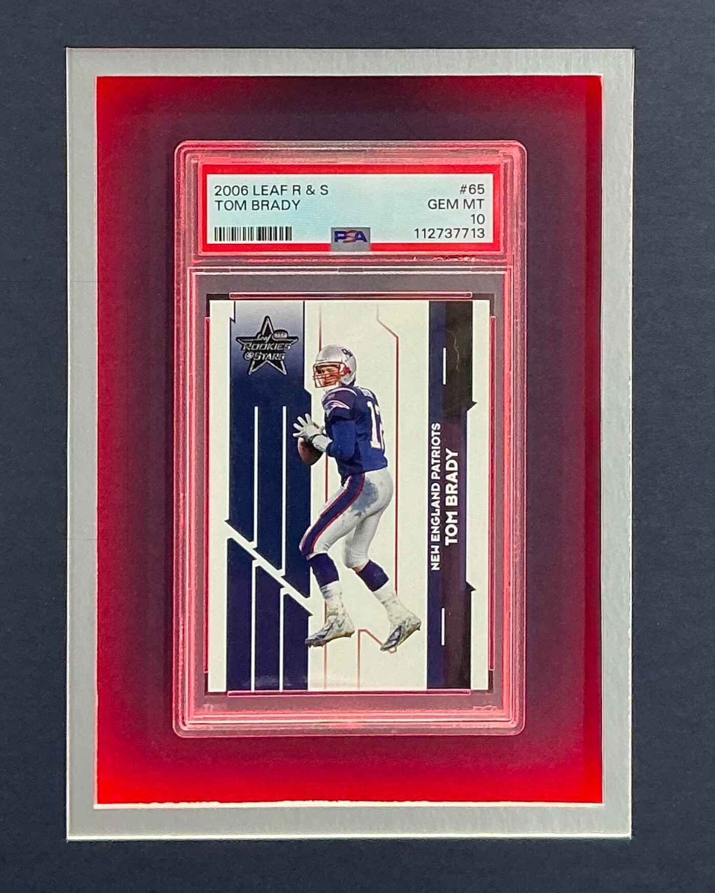 New England Patriots Tom Brady Signed Jersey Framed