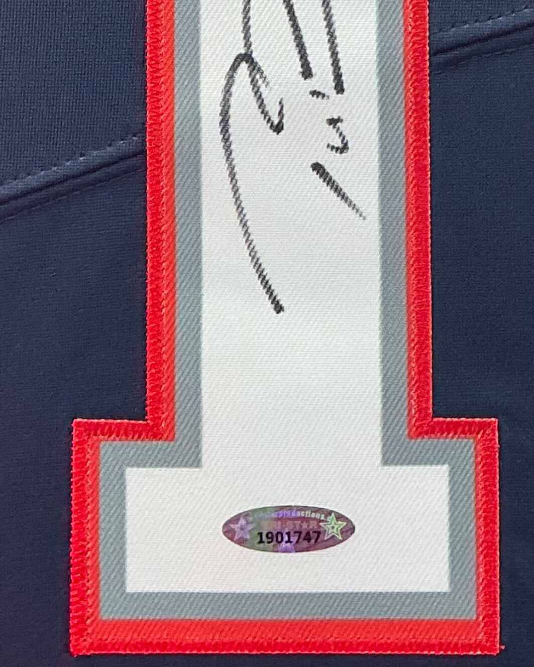 New England Patriots Tom Brady Signed Jersey Framed