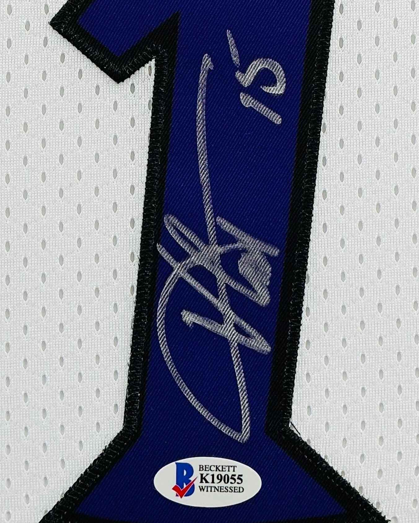 Toronto Raptors Vince Carter Signed Jersey Framed