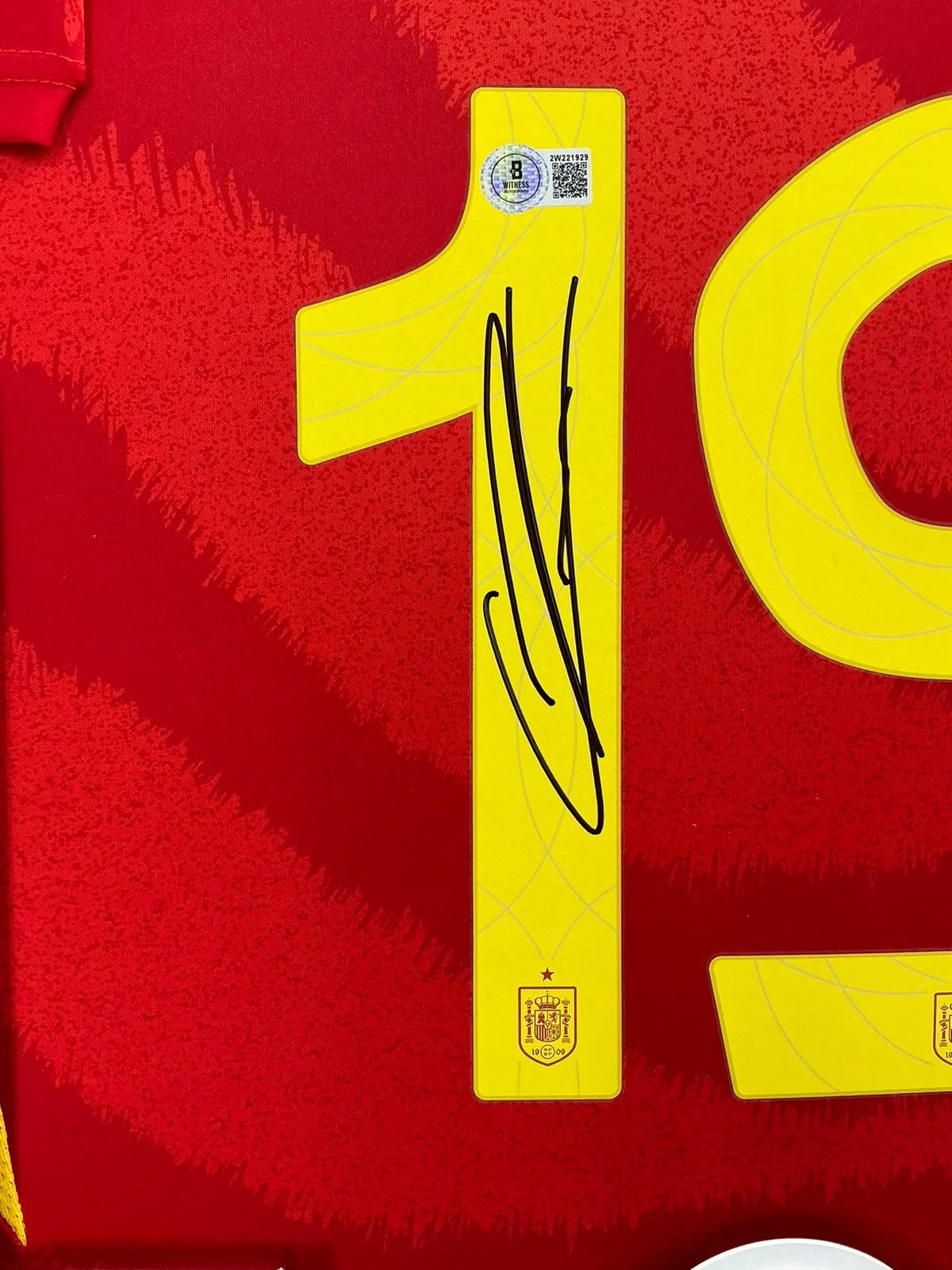 2024 Euro Cup Spain Lamine Yamal Signed Jersey Framed